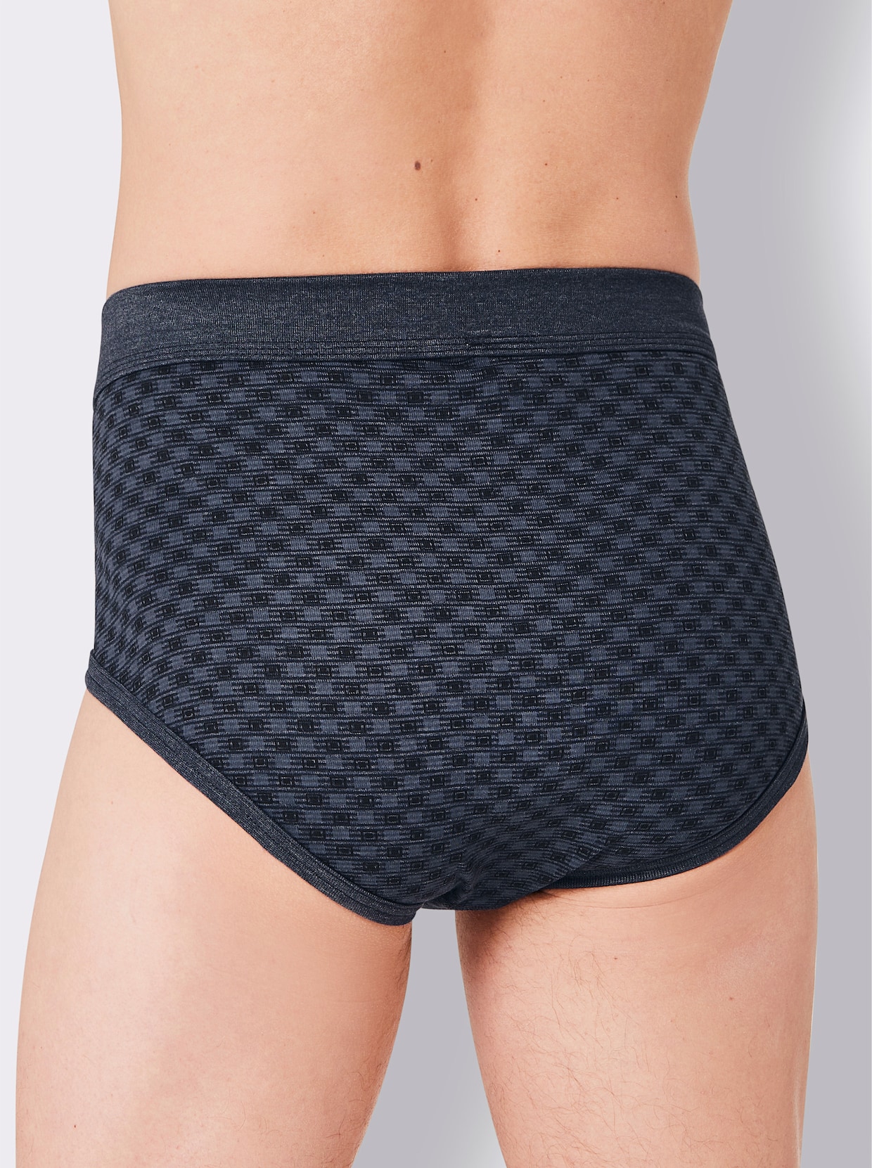 wäschepur men Slip - marine geprint