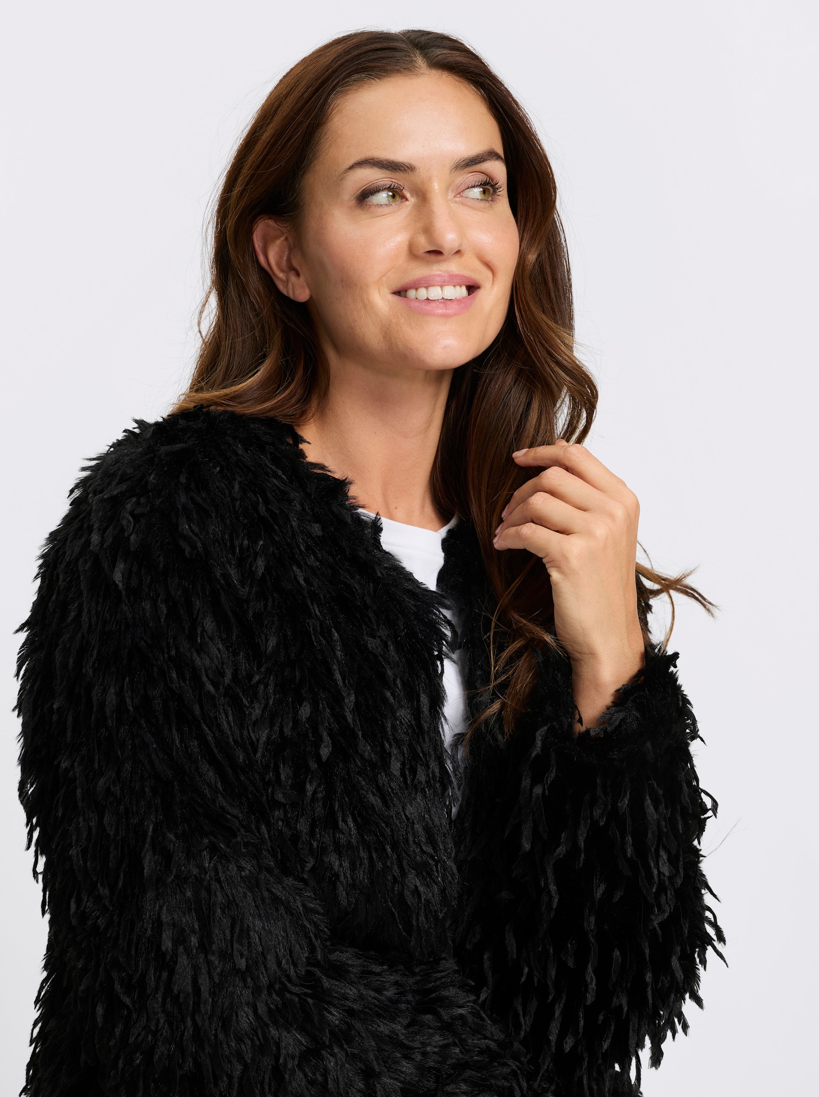 heine 2-in-1-Jacke mit abnehmbaren Ärmeln - schwarz