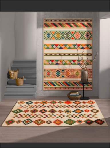 heine home Teppich - ecru-bunt