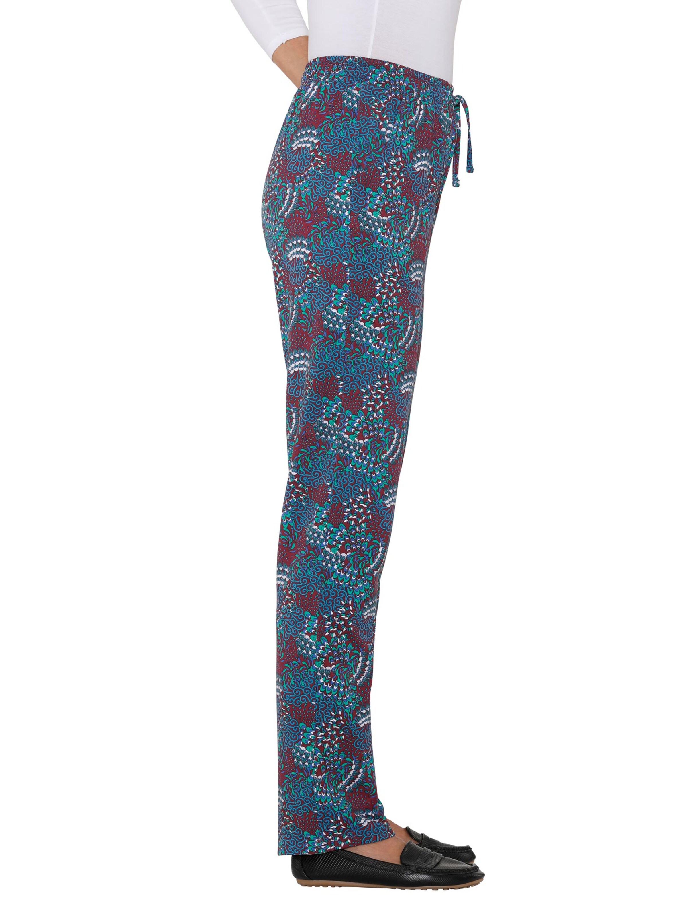 Hose - rot-grün-gemustert