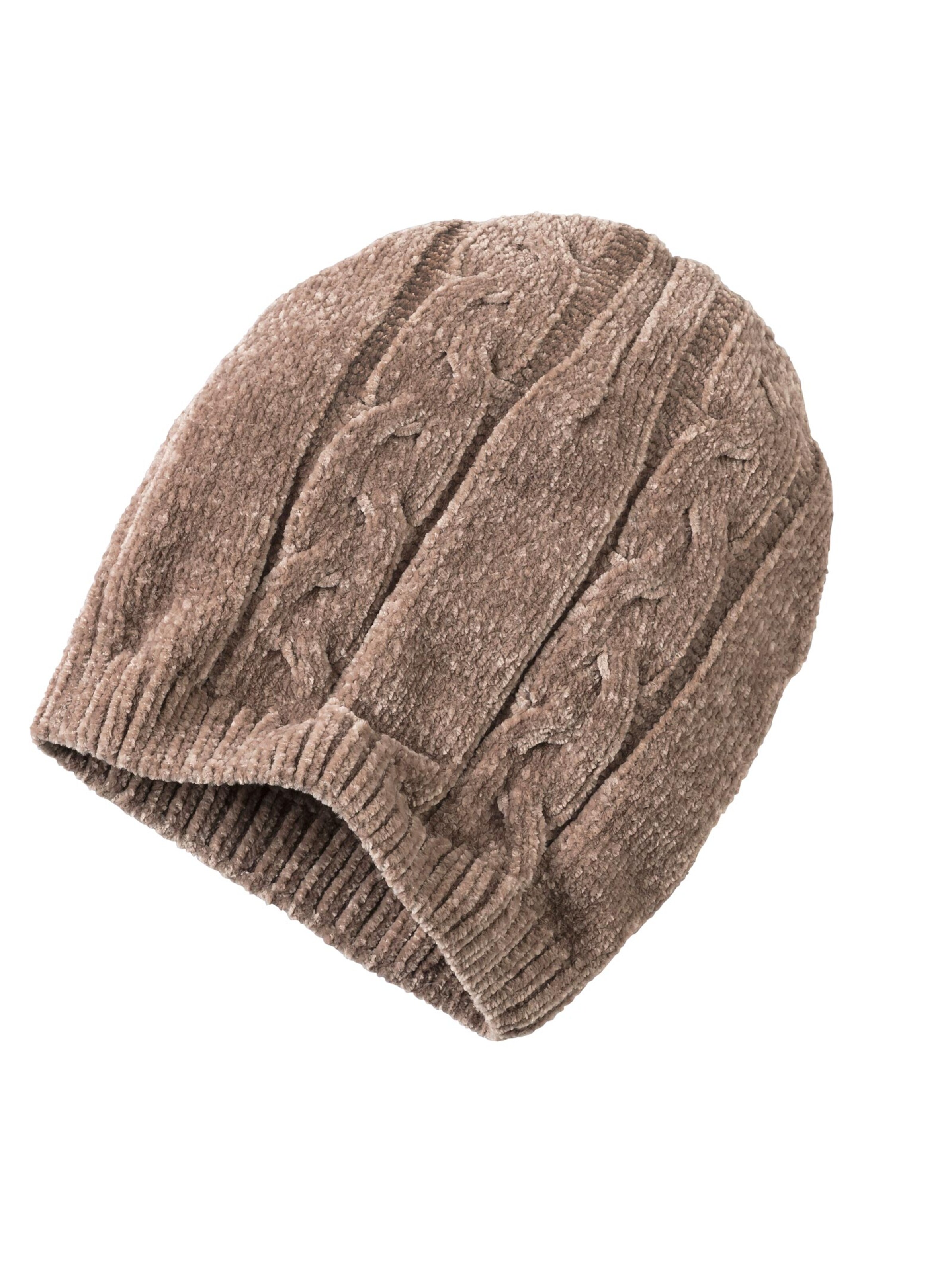 Set: Schal und Mütze - taupe