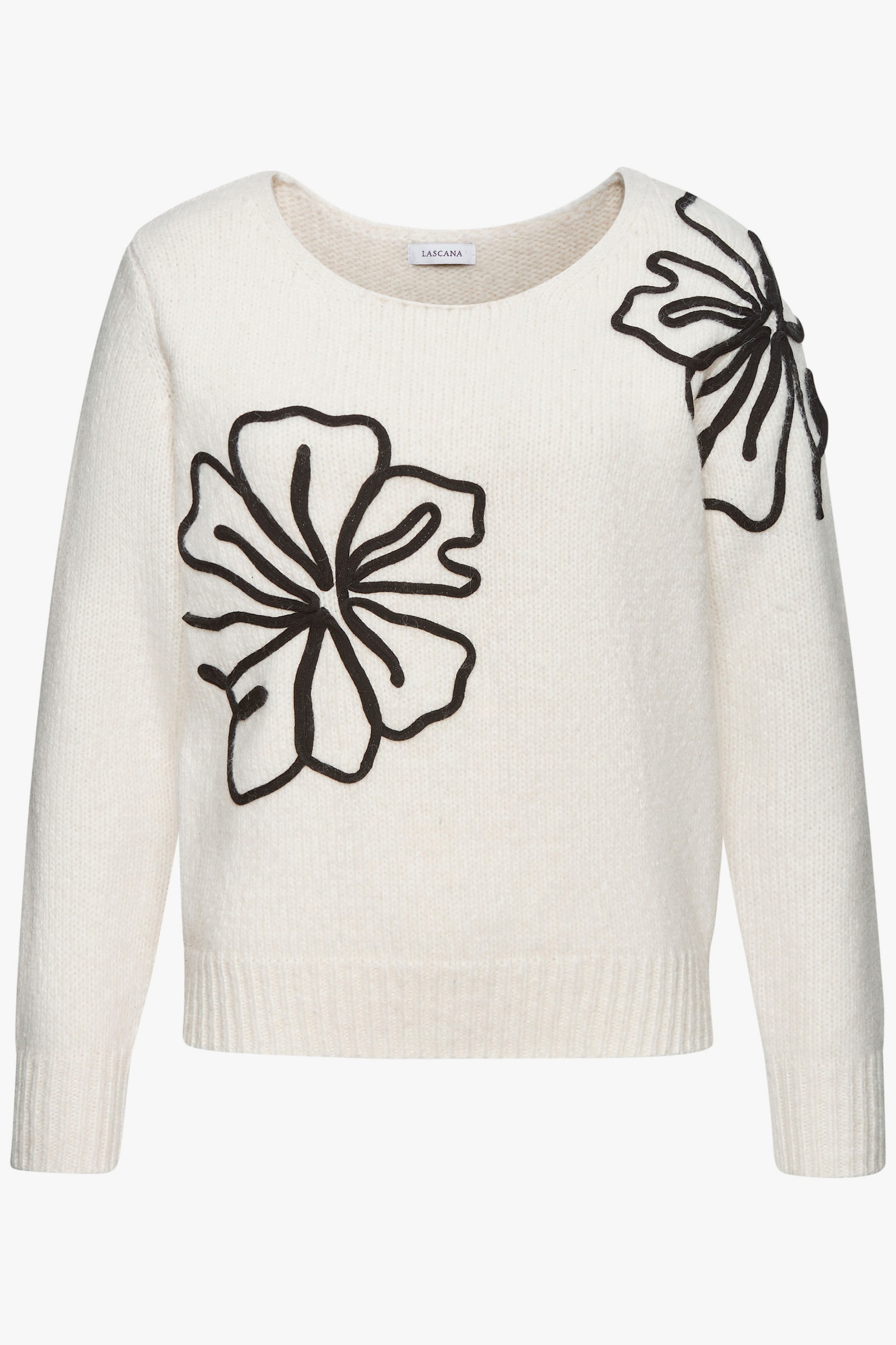 LASCANA Gebreide pullover - beige