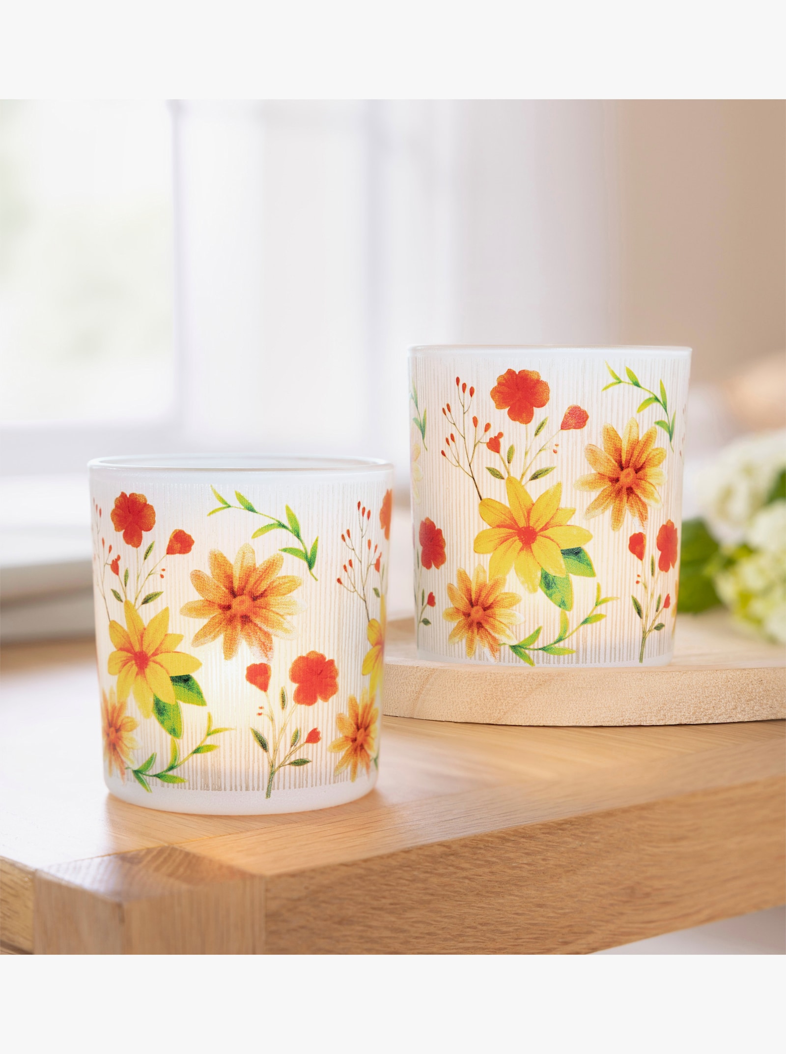 Teelichthalter - weiß