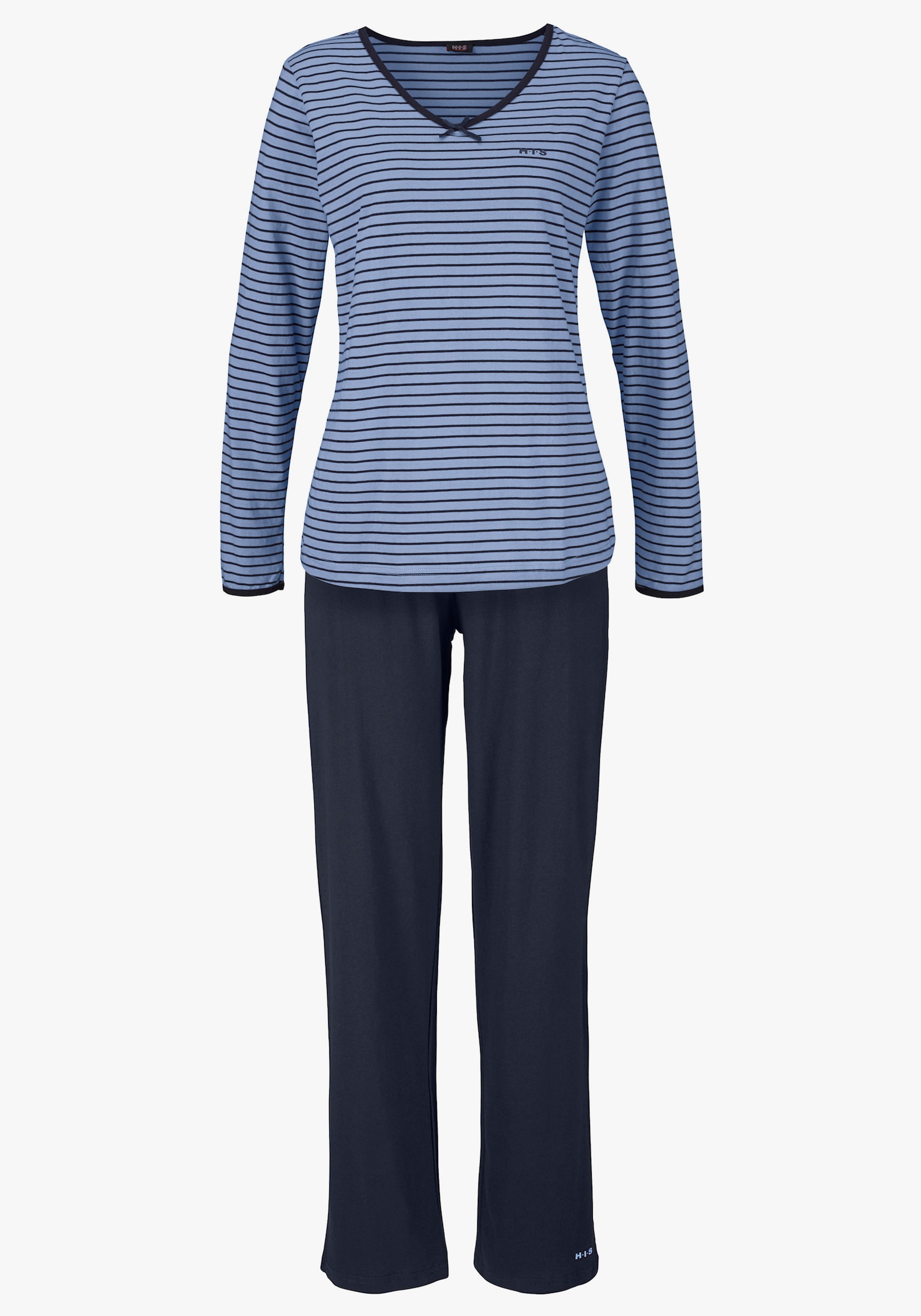 H.I.S Pyjama - blau-marine