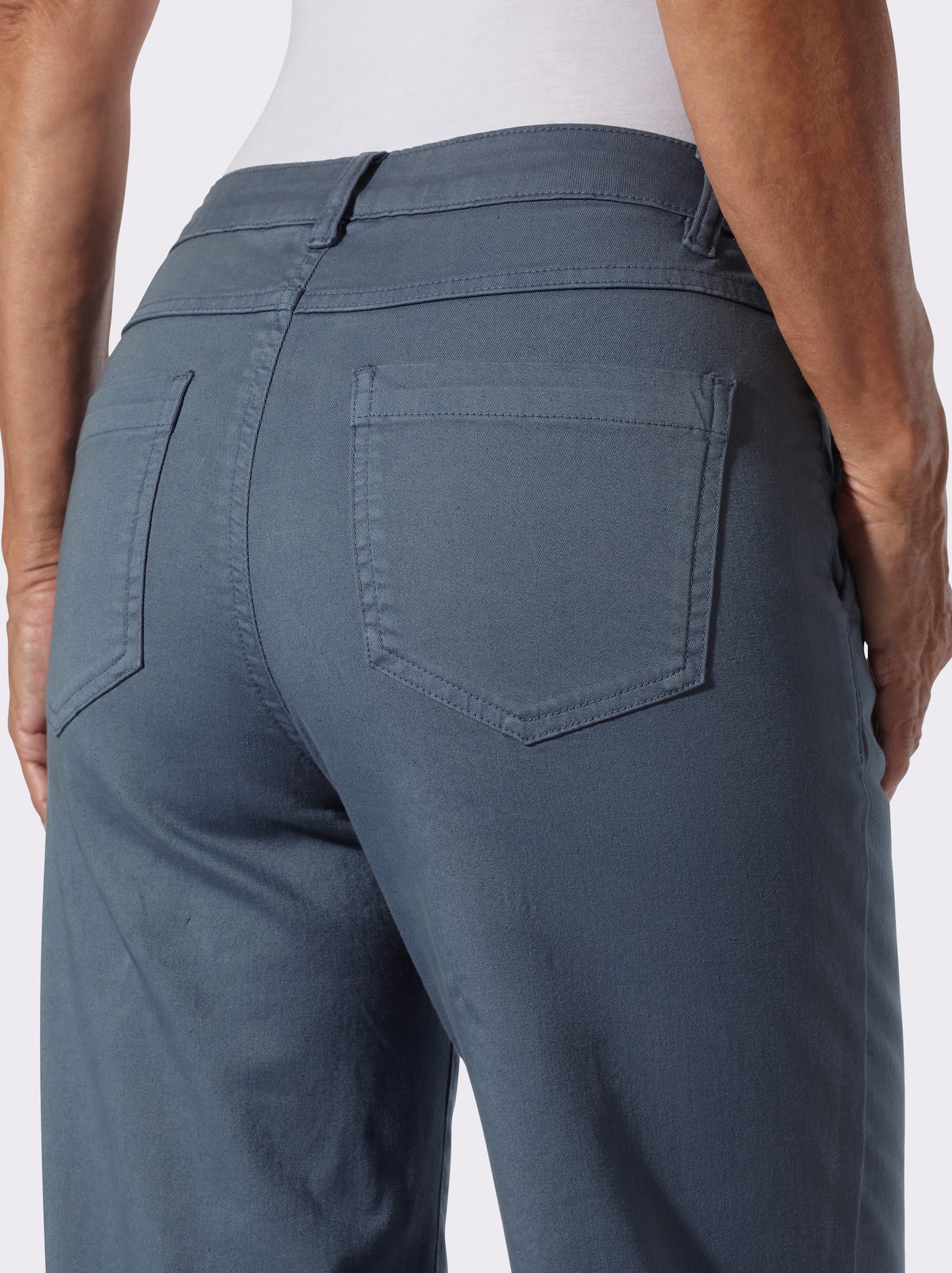 Gerade Jeans in Twill-Qualität - rauchblau