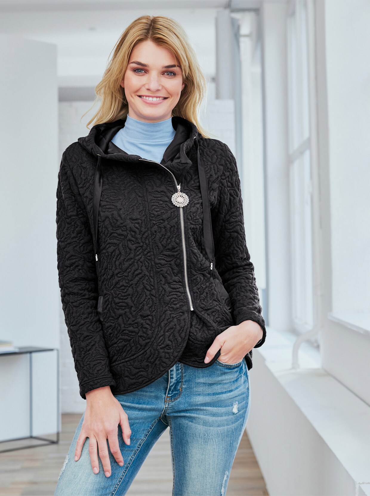 heine Sweatjacke - graphit