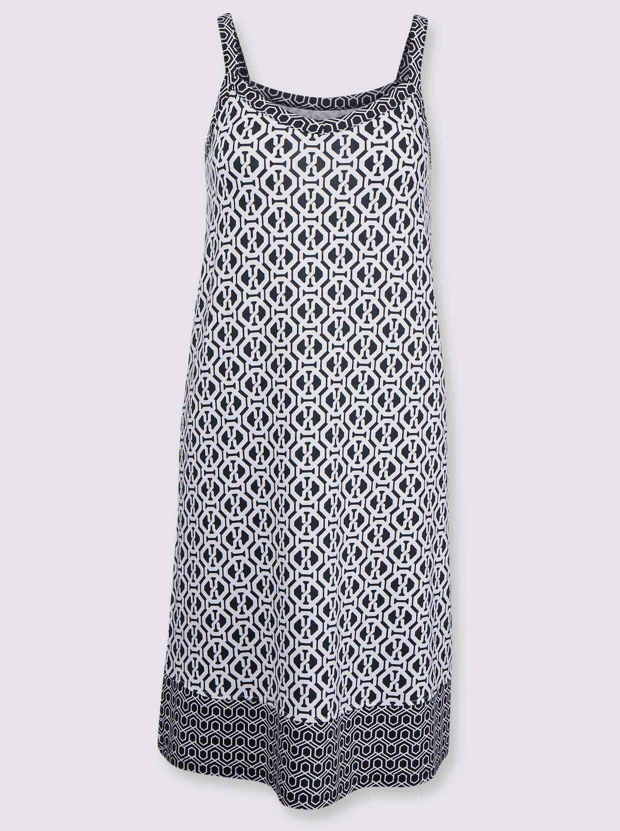 wäschepur Chemise de nuit - blanc imprimé