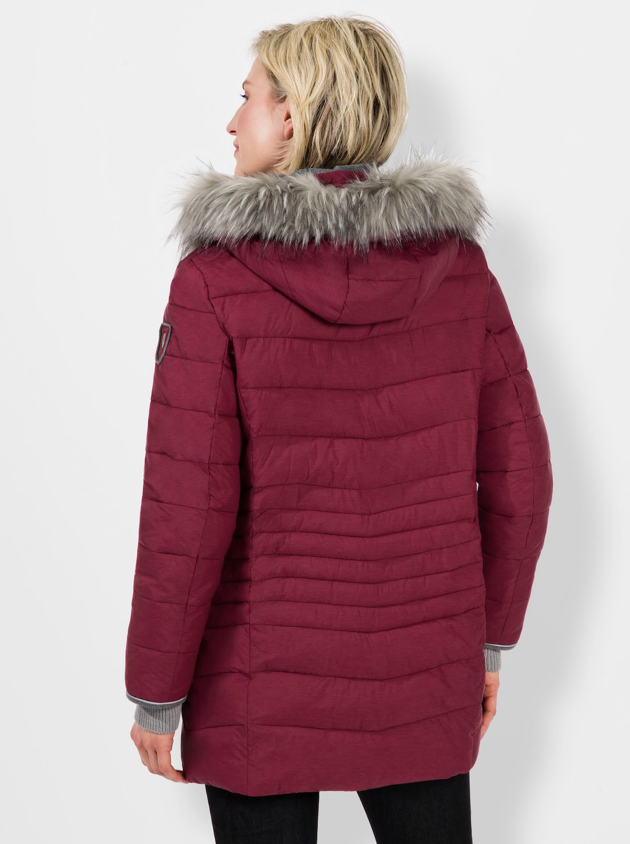 Steppjacke - bordeaux