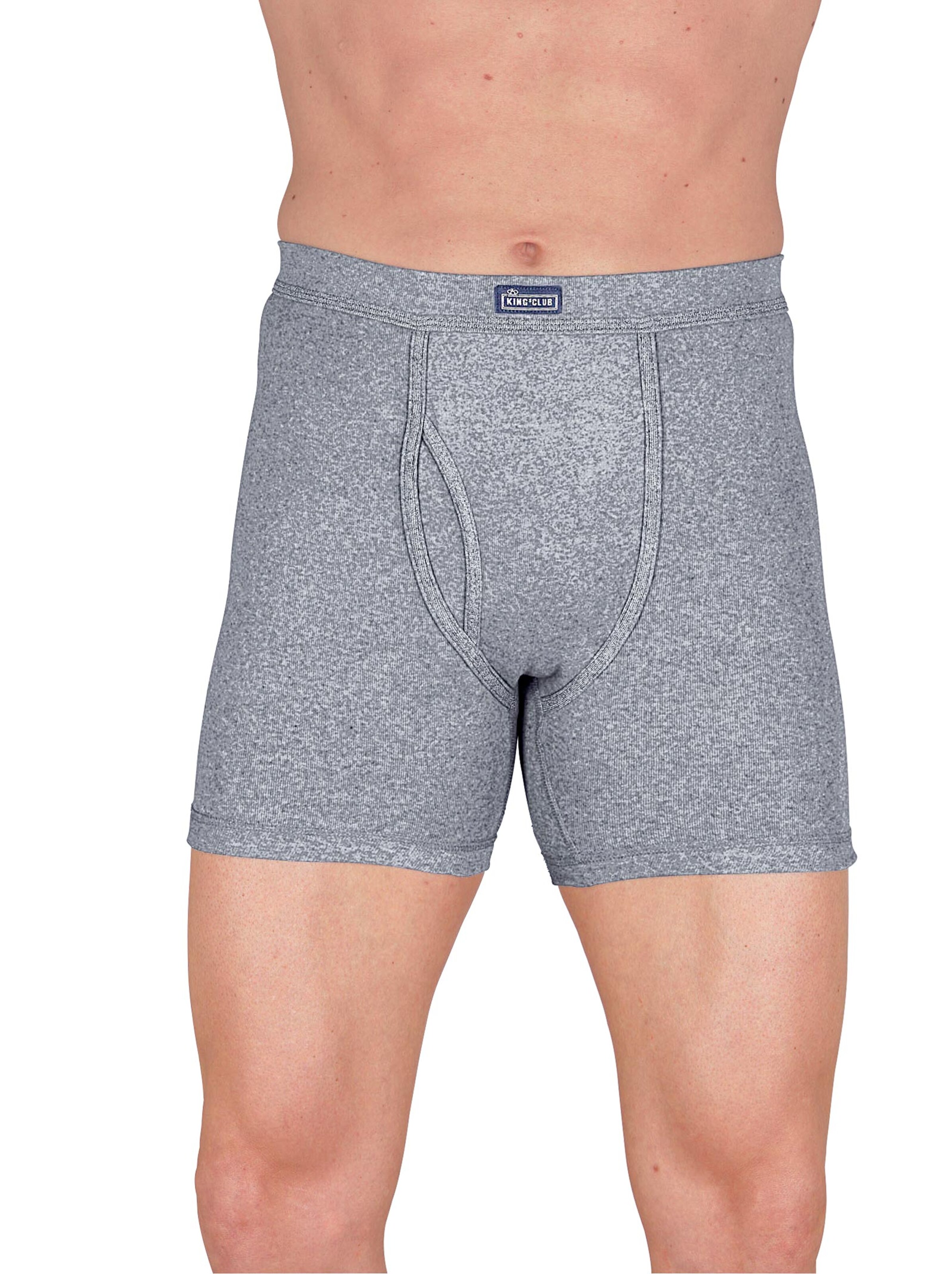 Schlüpfer - grau-meliert