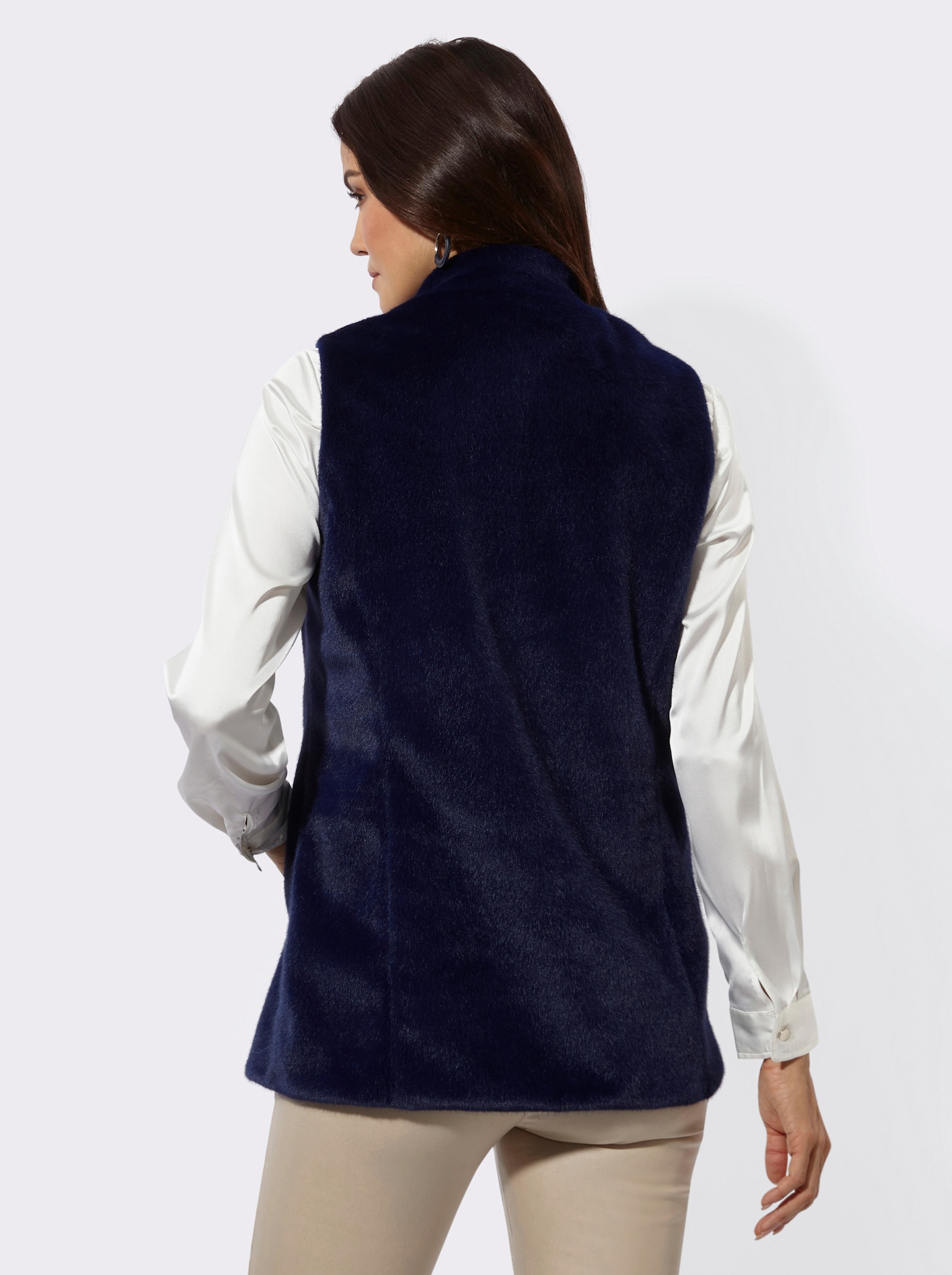 Fellimitatweste - marine