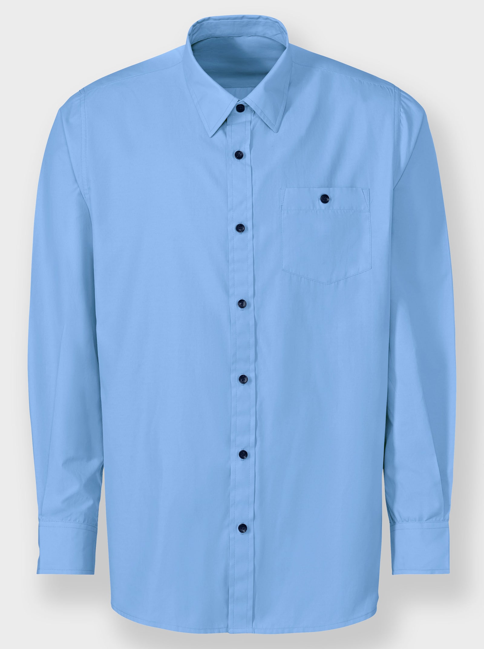 Marco Donati Langarmhemd - himmelblau