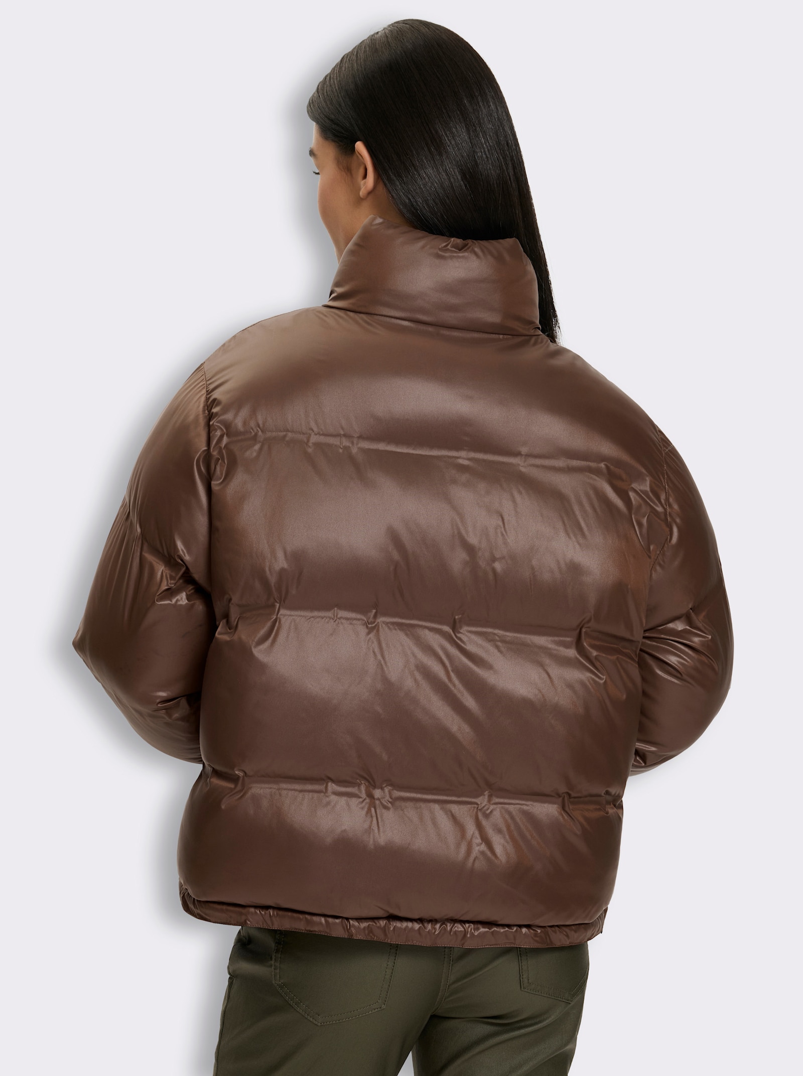 heine Steppjacke zum Wenden - schoko-schwarz