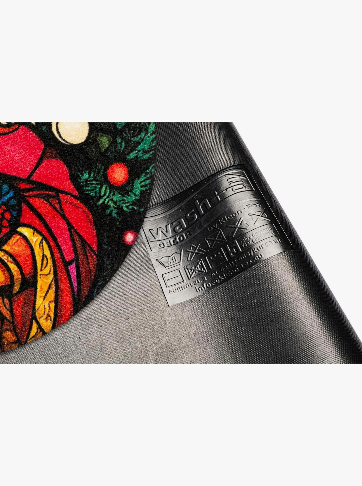 wash+dry by Kleen-Tex Fußmatte - rot-grün-gemustert