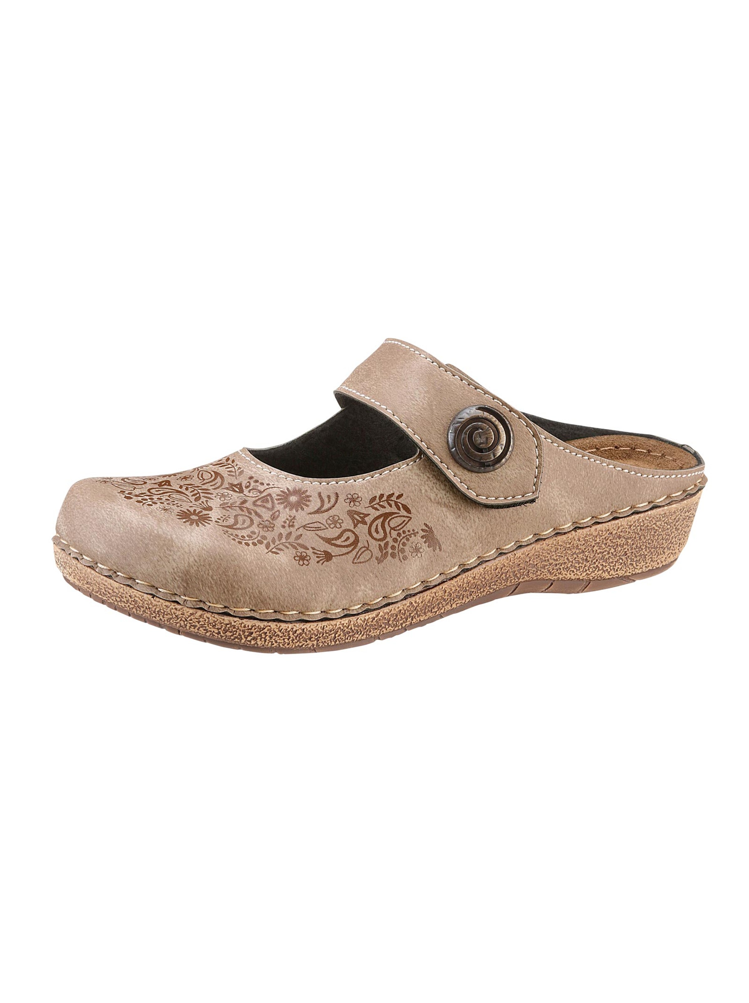 Clogs - taupe