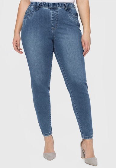 sheego Jeggings - light blue-denim
