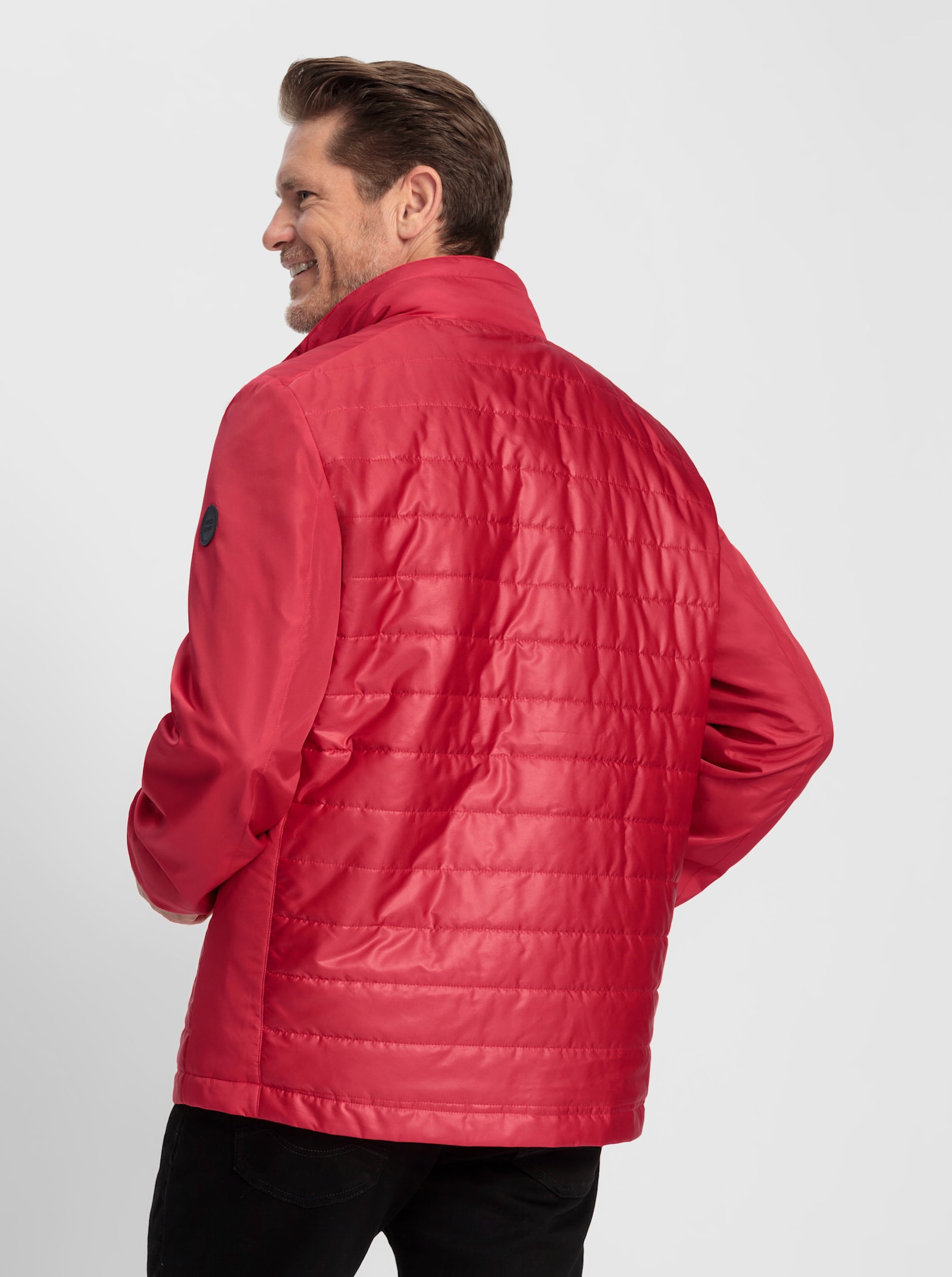 Marco Donati Jacke mit Steppung vorne und hinten - rot