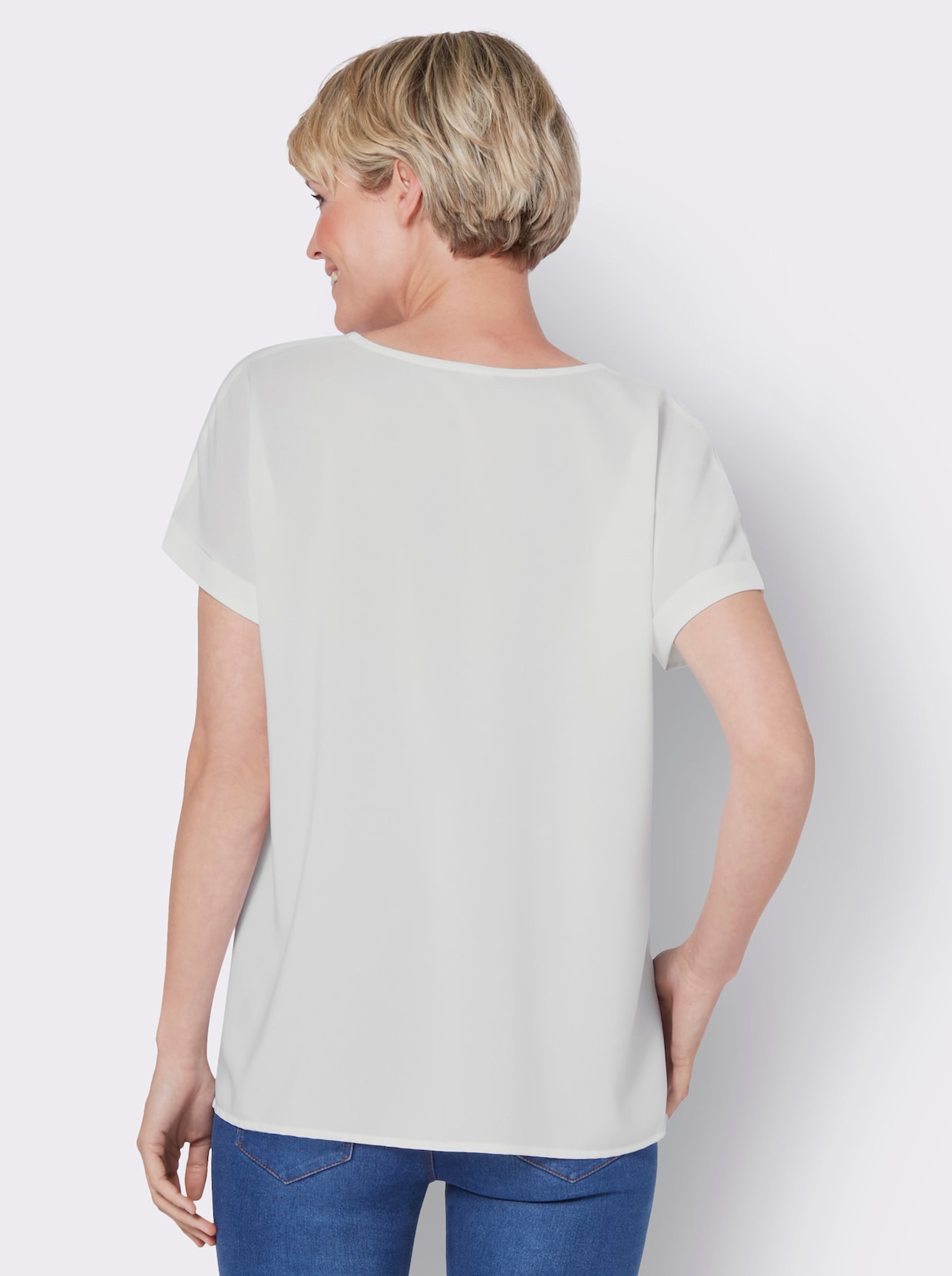 Comfortabele blouse - ecru