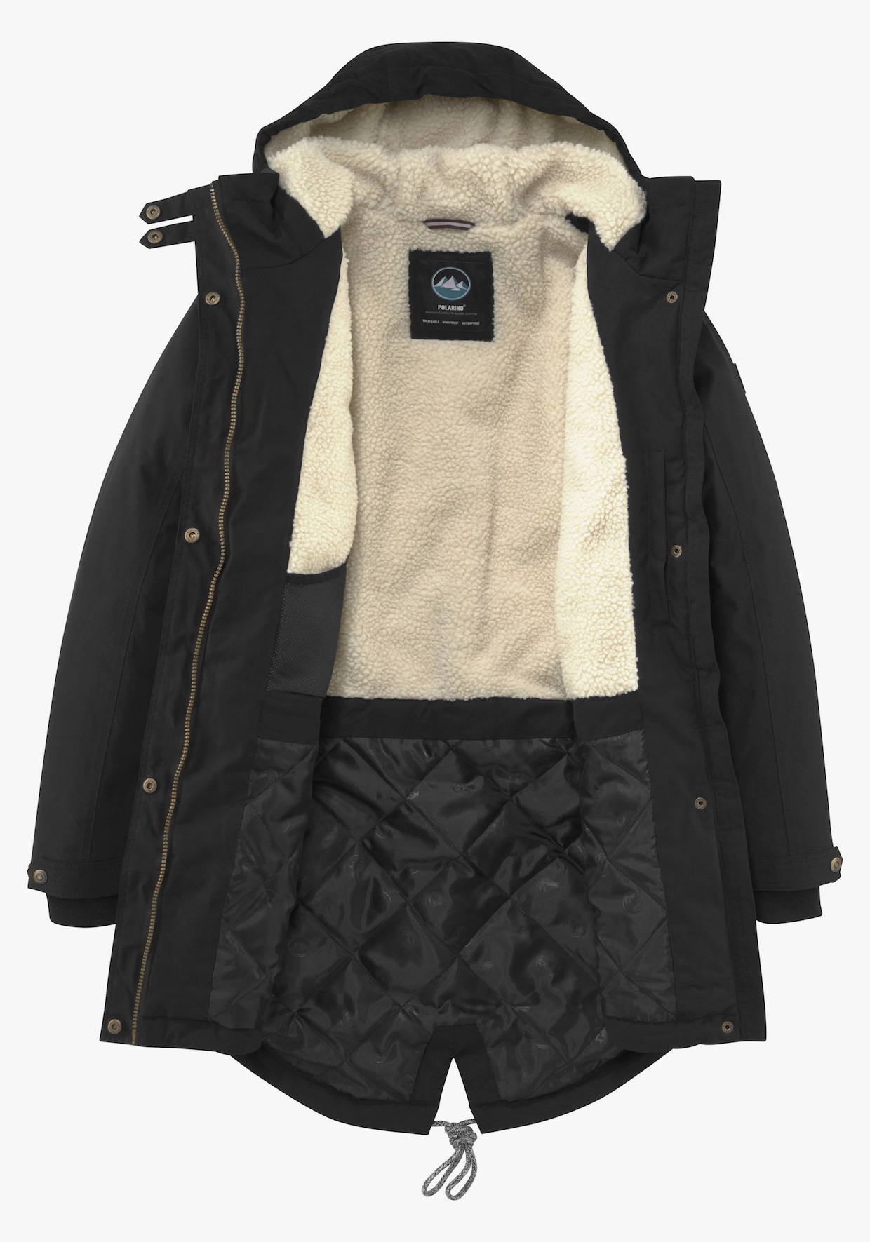 Funktionsparka - schwarz