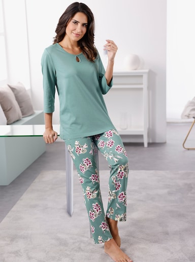 Pyjama - jade geprint