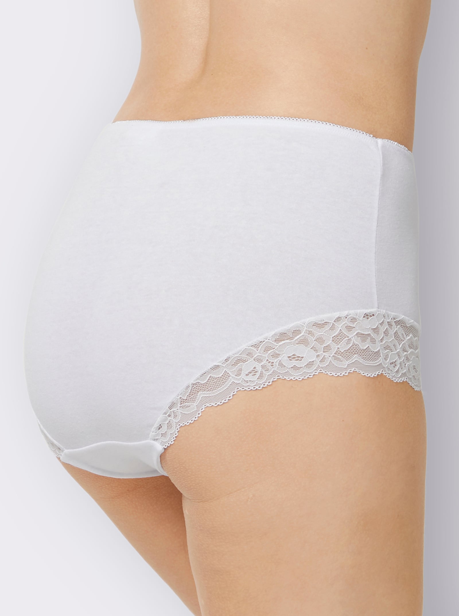 Taillenslip mit Stretch-Spitze - farbig-sortiert