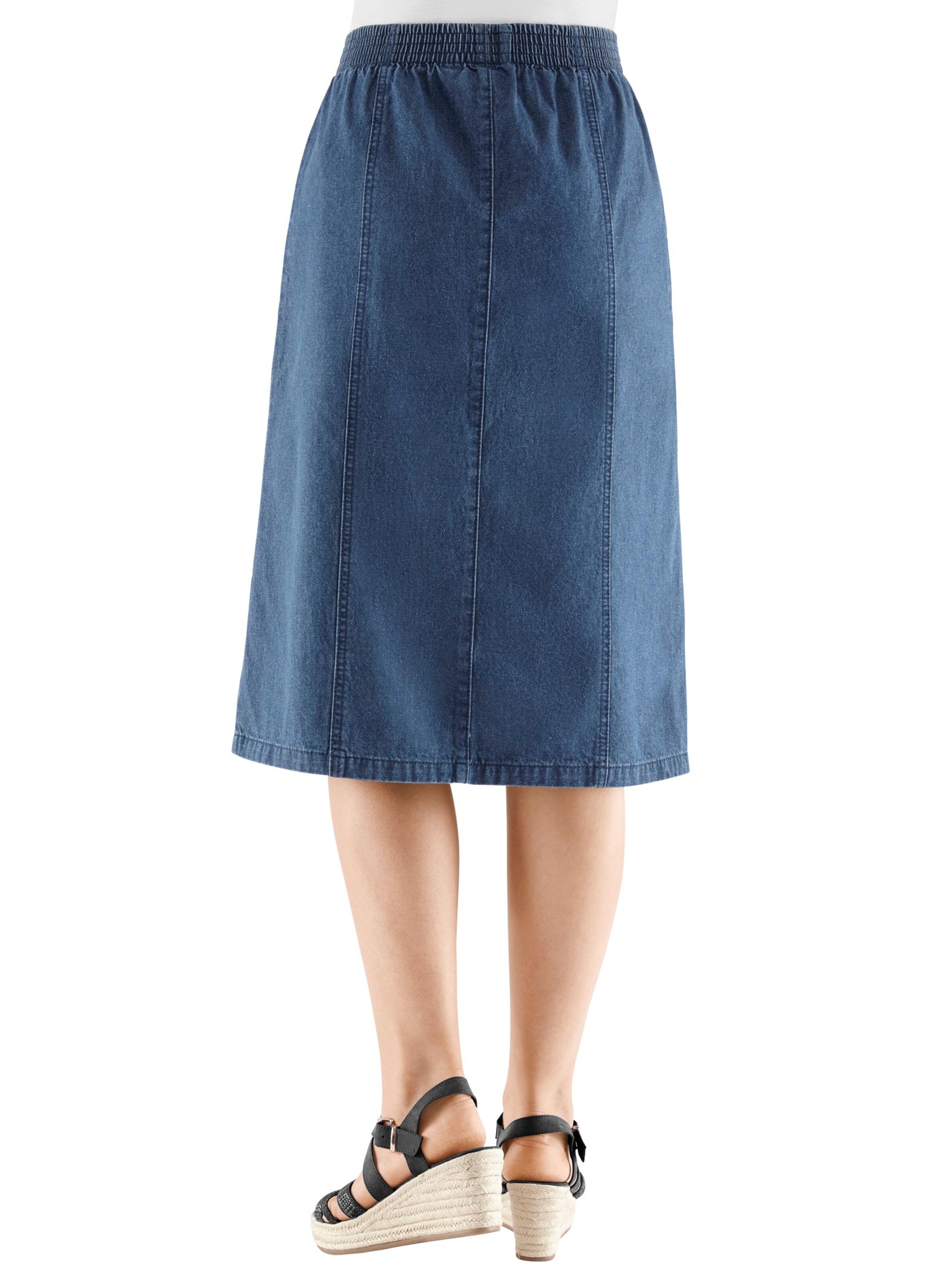 Jeans-Rock - blue-stone-washed