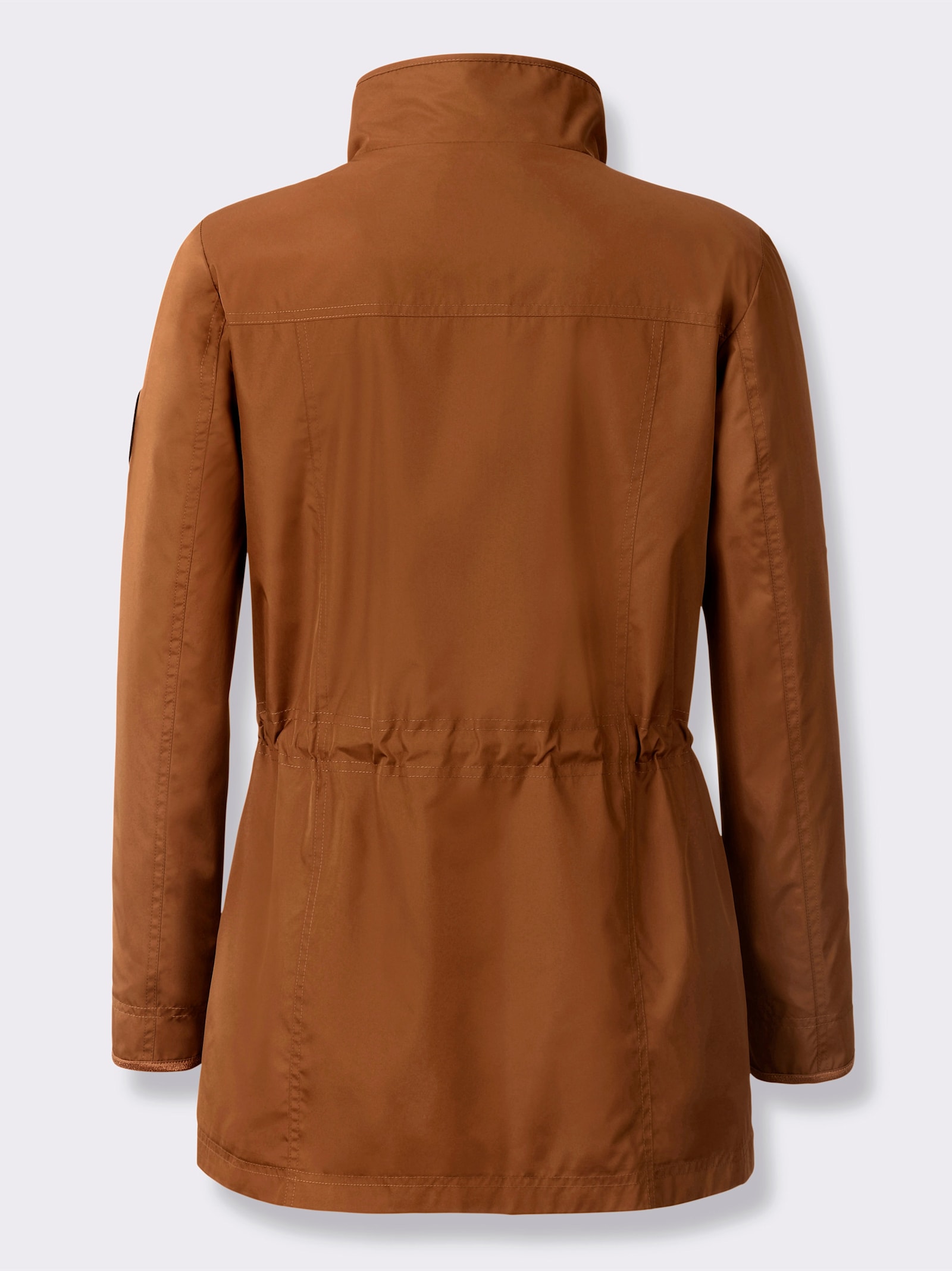 Jacke - cognac-weiß