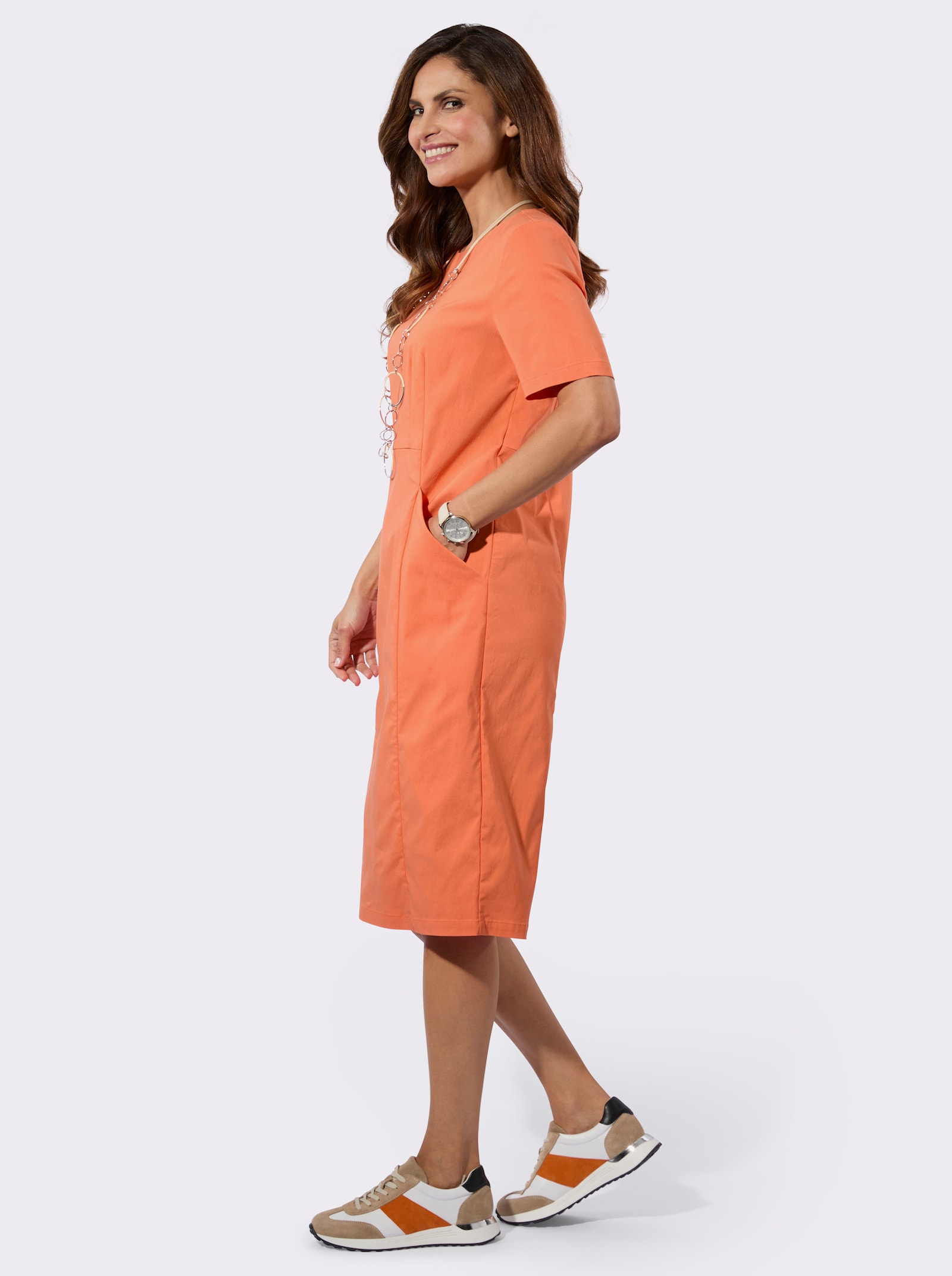 Etuikleid in Bengalin-Qualität - orange