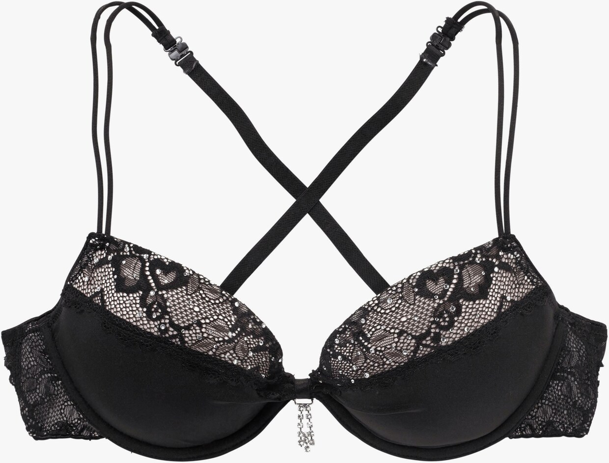 LASCANA Push-up-BH - schwarz