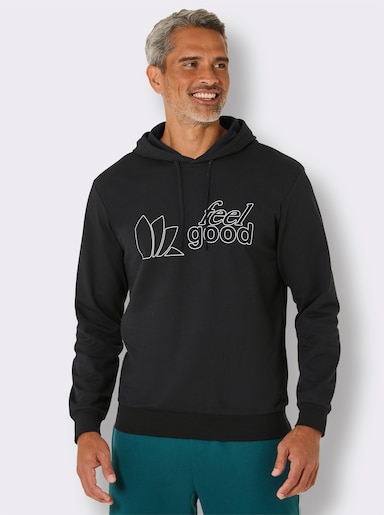 feel good Sweatshirt - schwarz-weiß