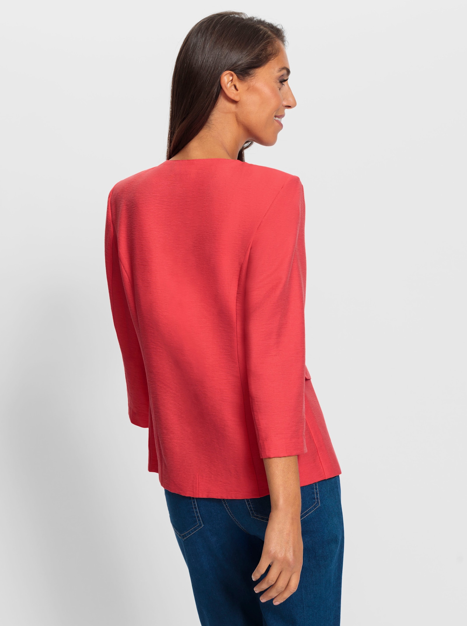 heine Kurzblazer mit Zierpatten - hummer