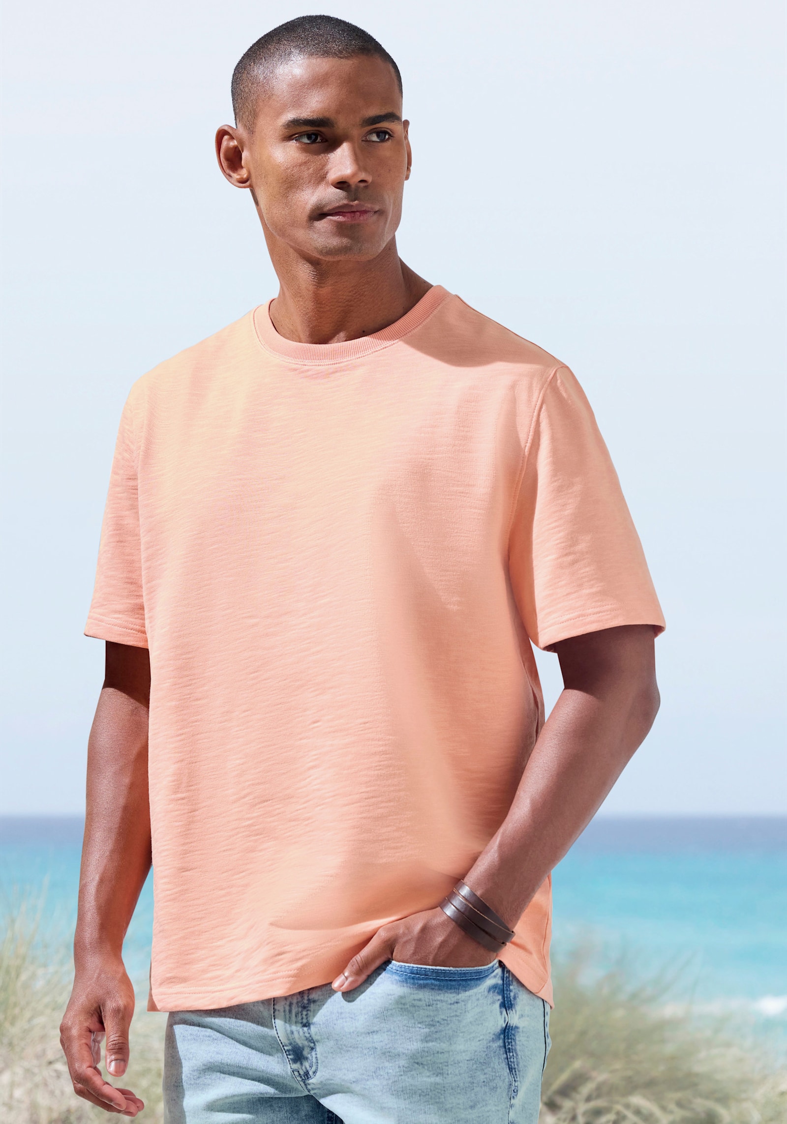 John Devin T-shirt - abricot