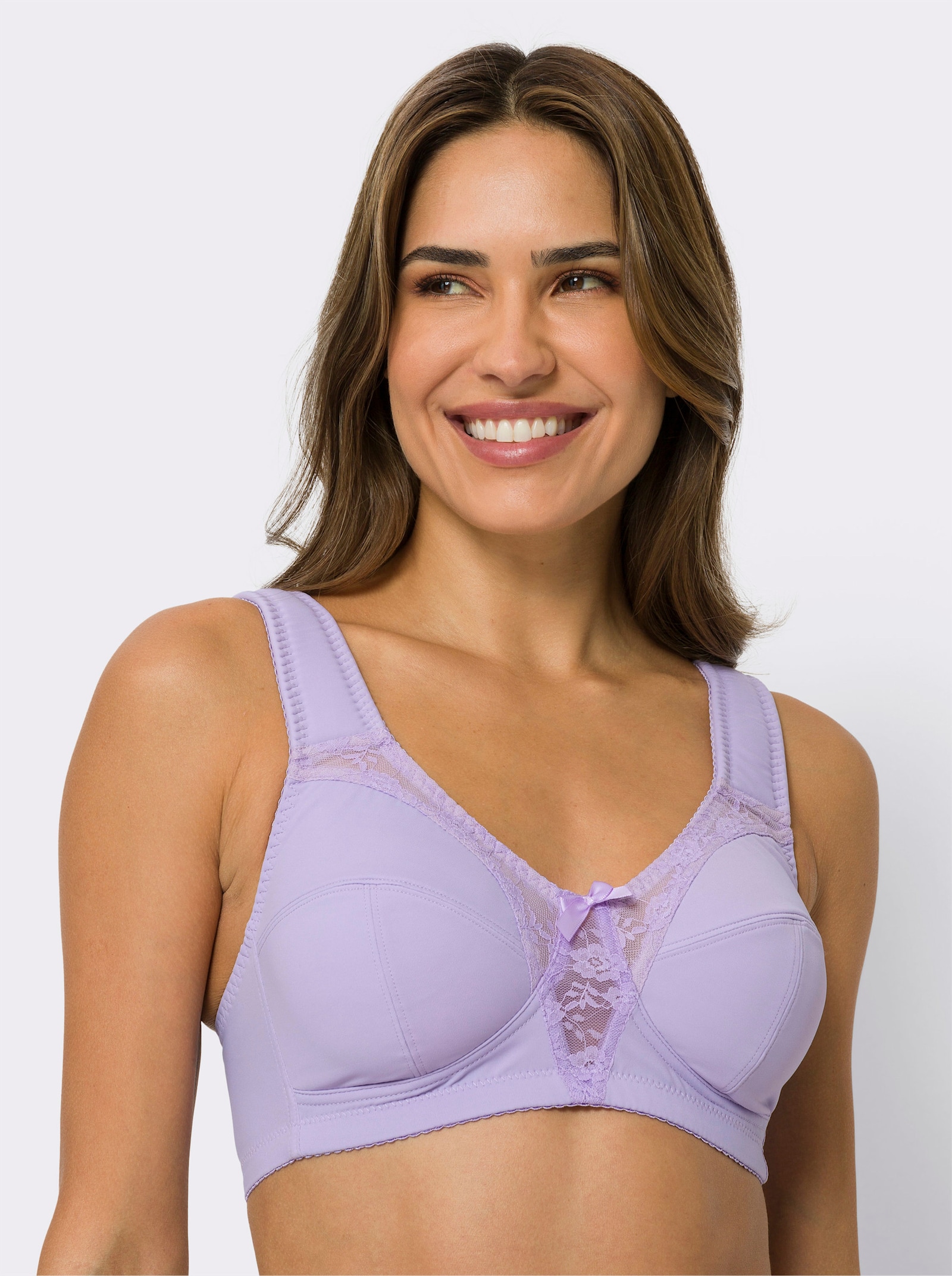 Entlastungs-BH mit gepolsterten Trägern - flieder