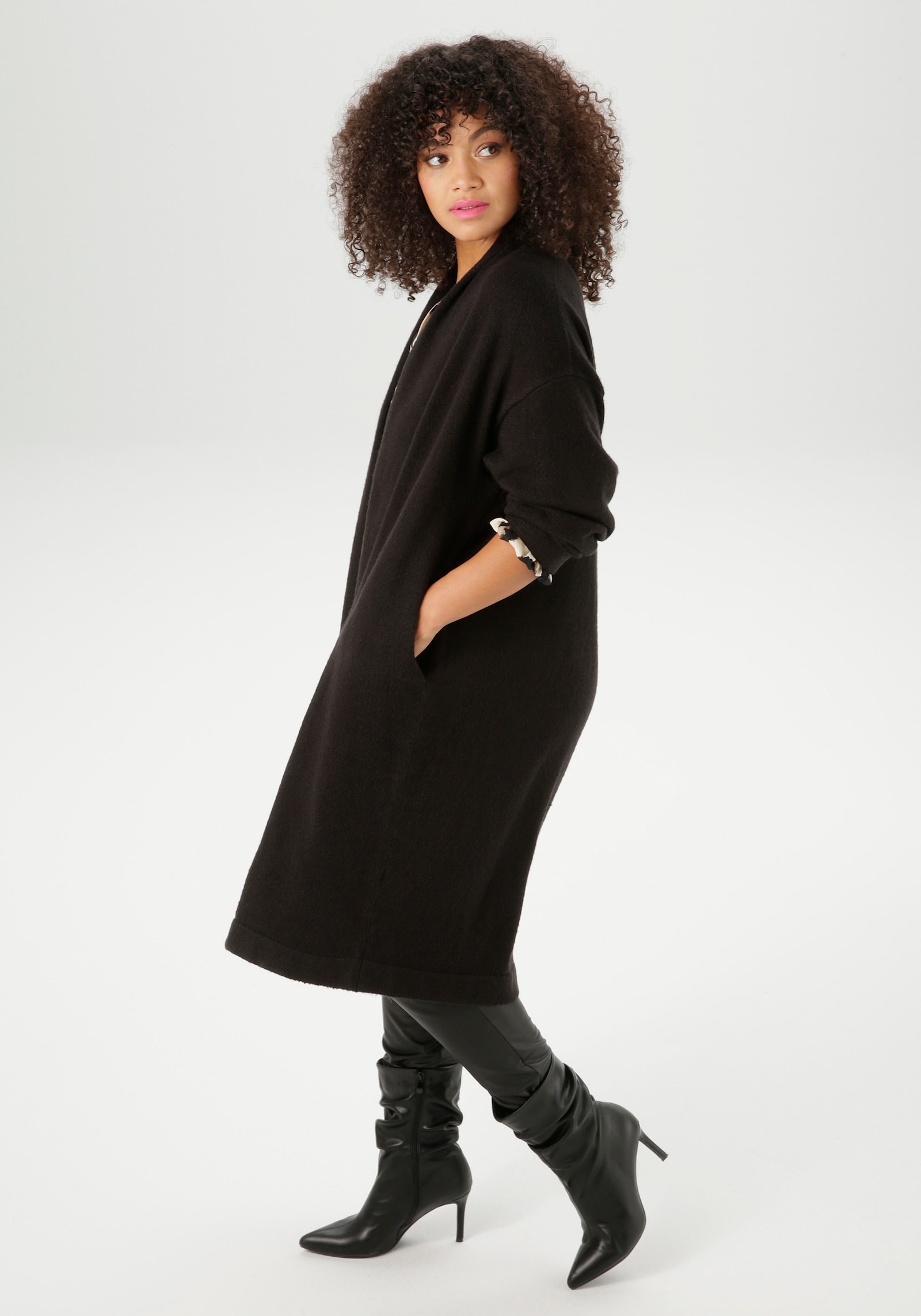 Aniston PLUS Strickjacke - schwarz