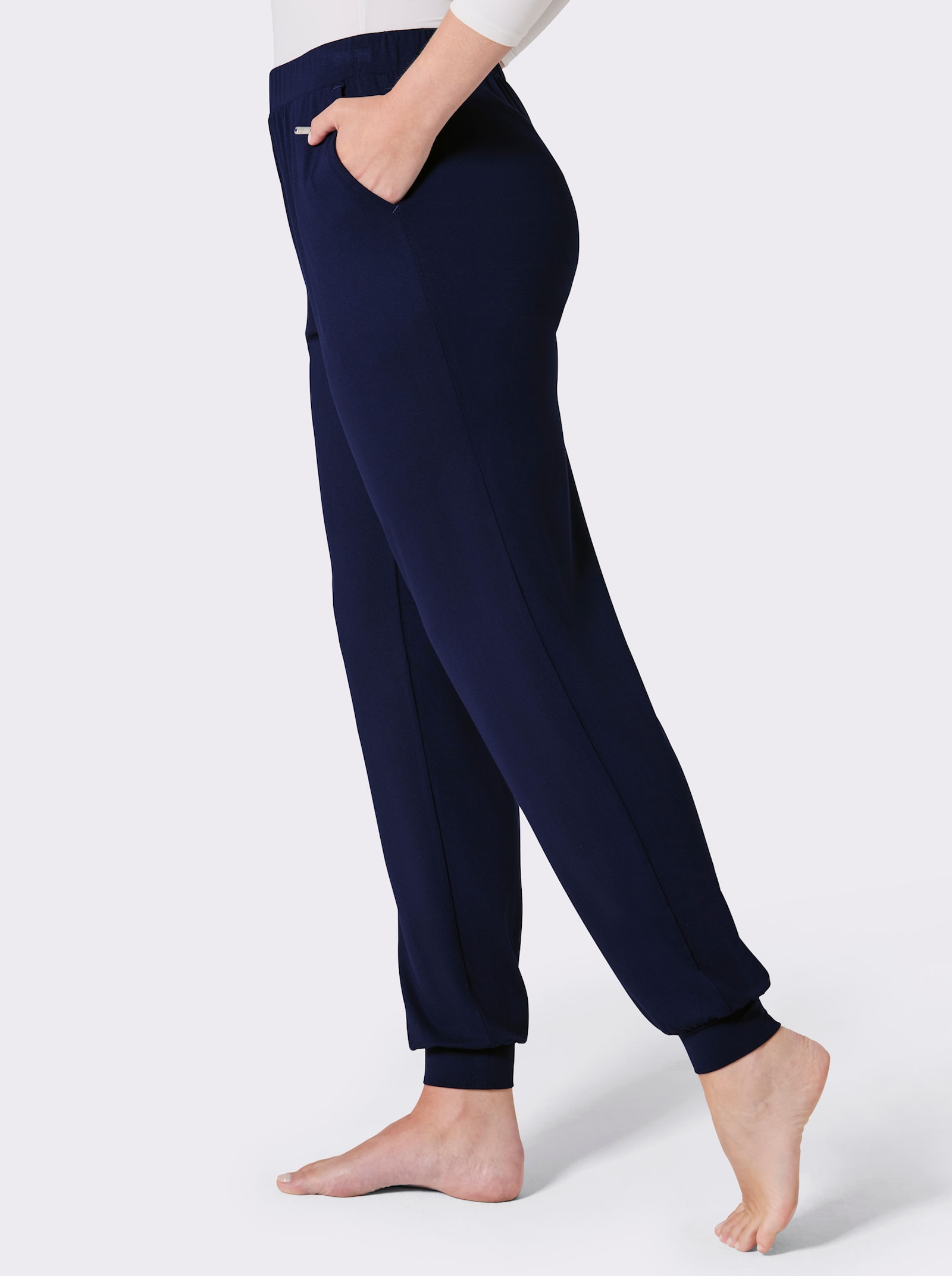 feel good Jogginghose aus Viskose-Mix - marine