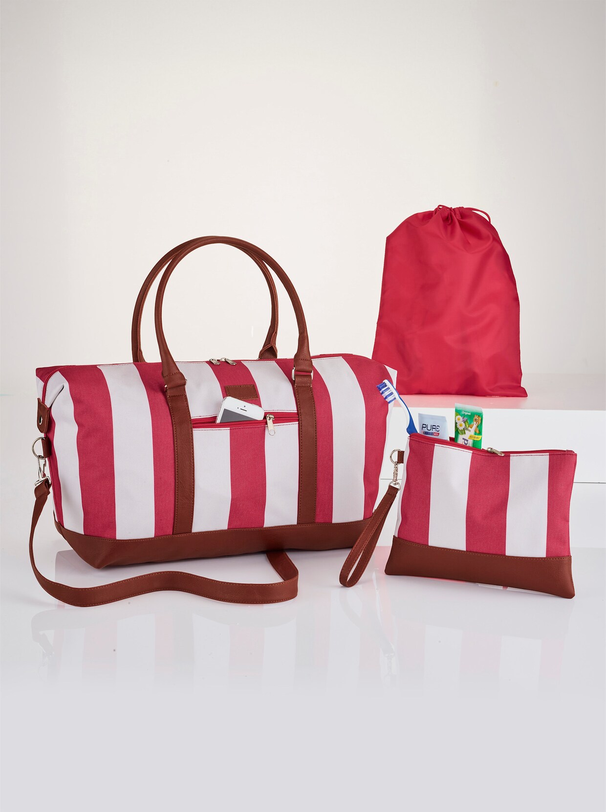 Reisetaschen-Set - rot
