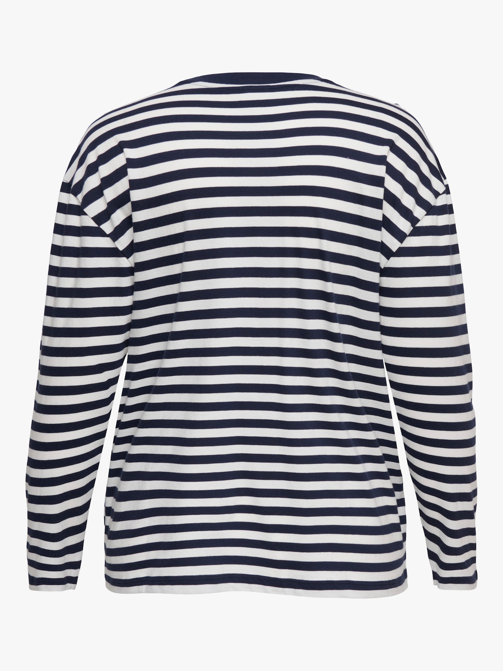 ONLY CARMAKOMA Langarmshirt - navy blazer stripes:cloud dancer