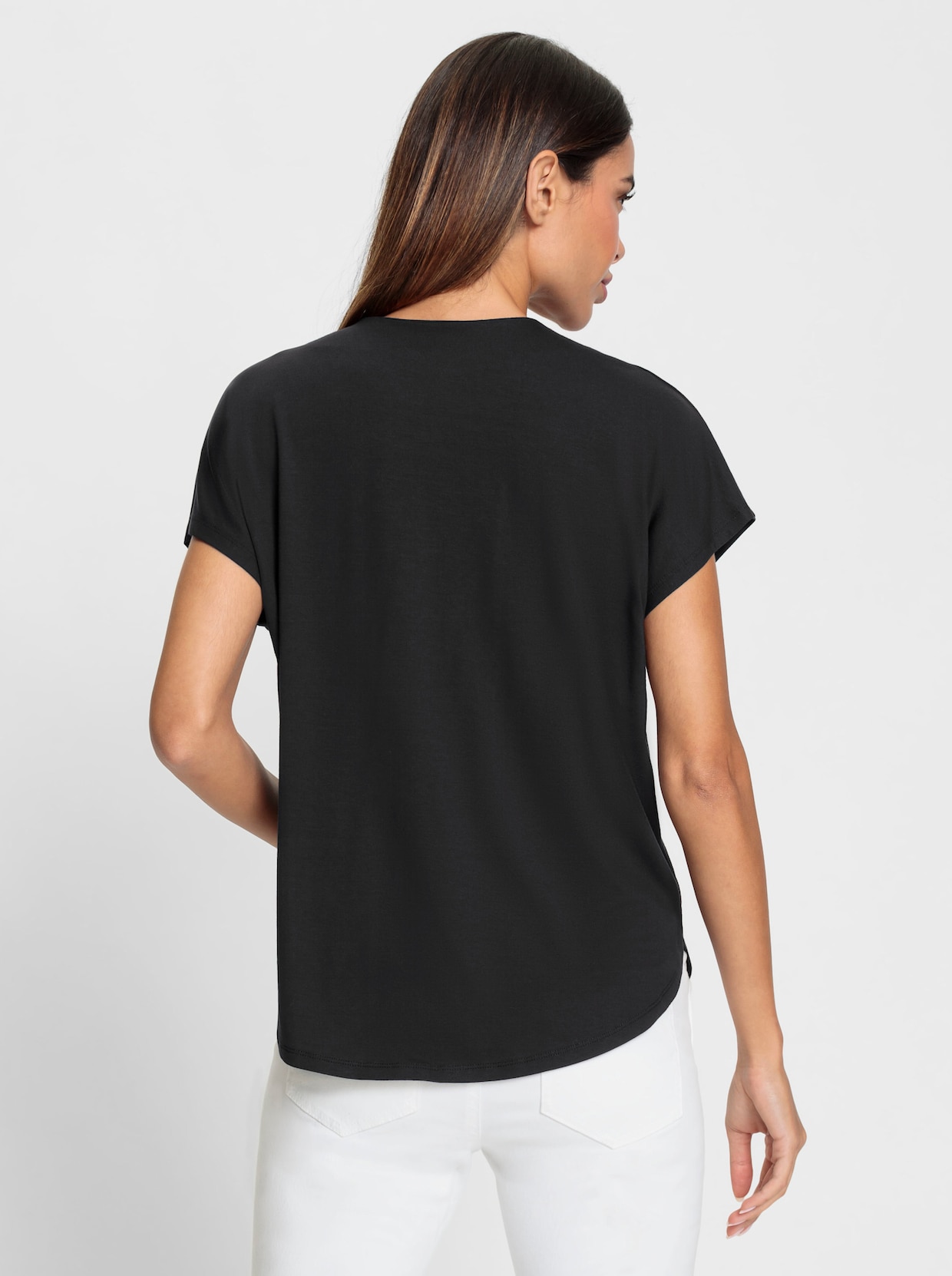 heine Shirt met korte mouwen - zwart