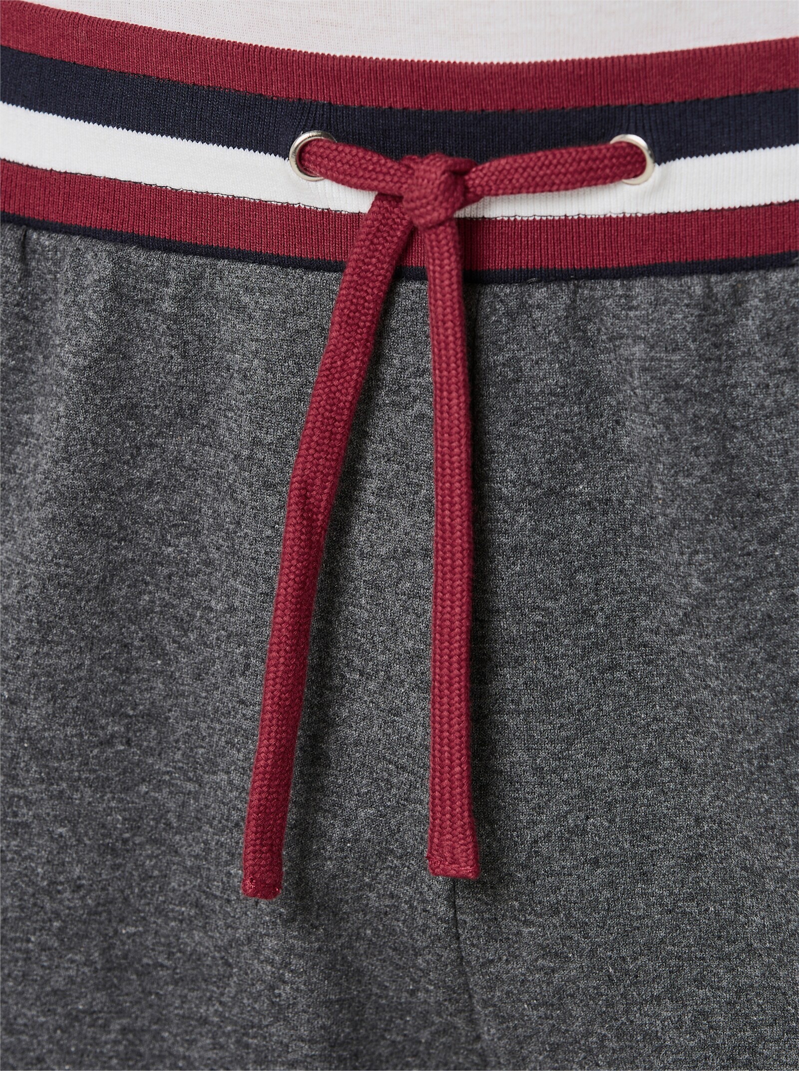 feel good Hose - anthrazit-meliert-dunkelrot