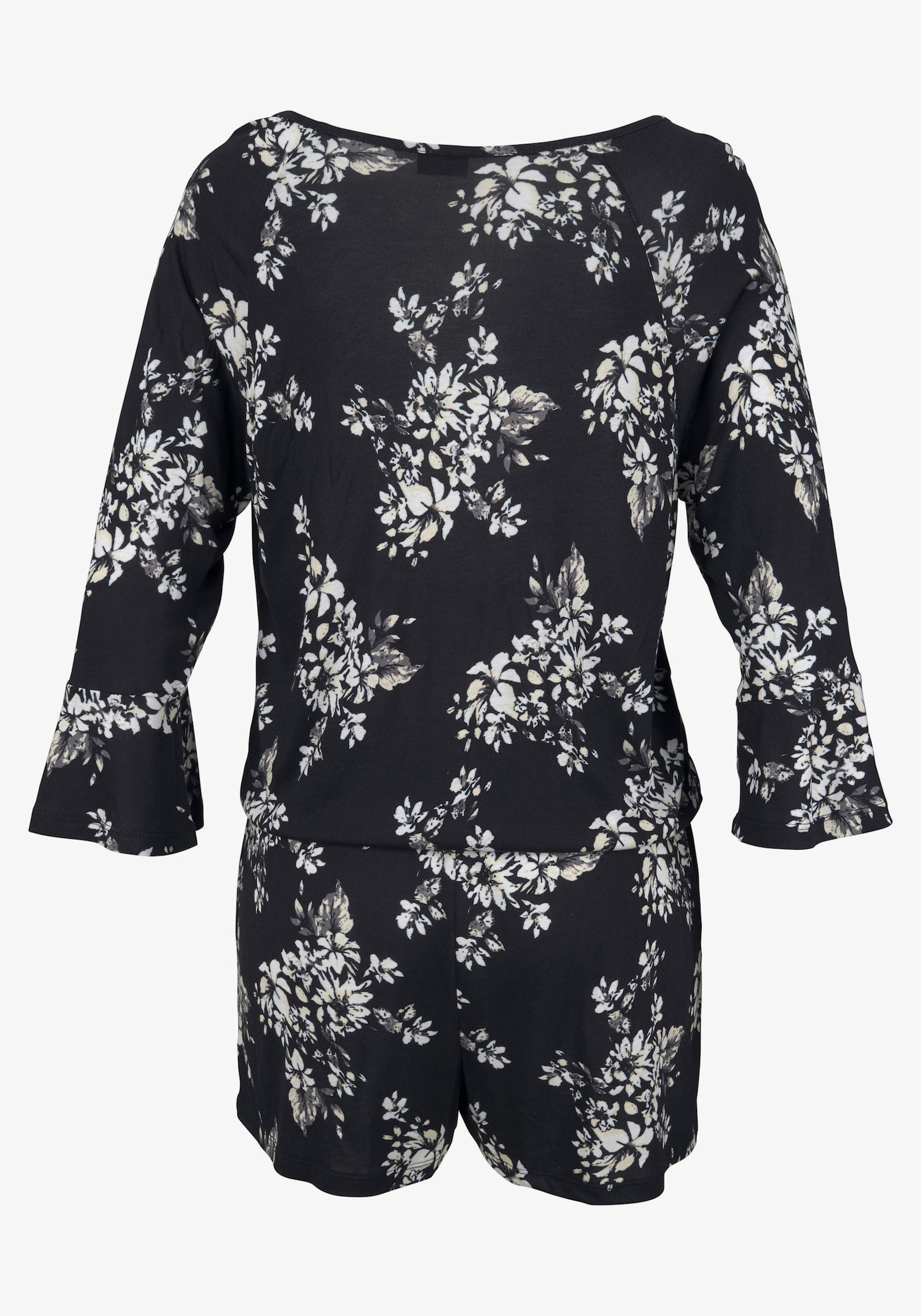 LASCANA Overall - schwarz-creme-bedruckt