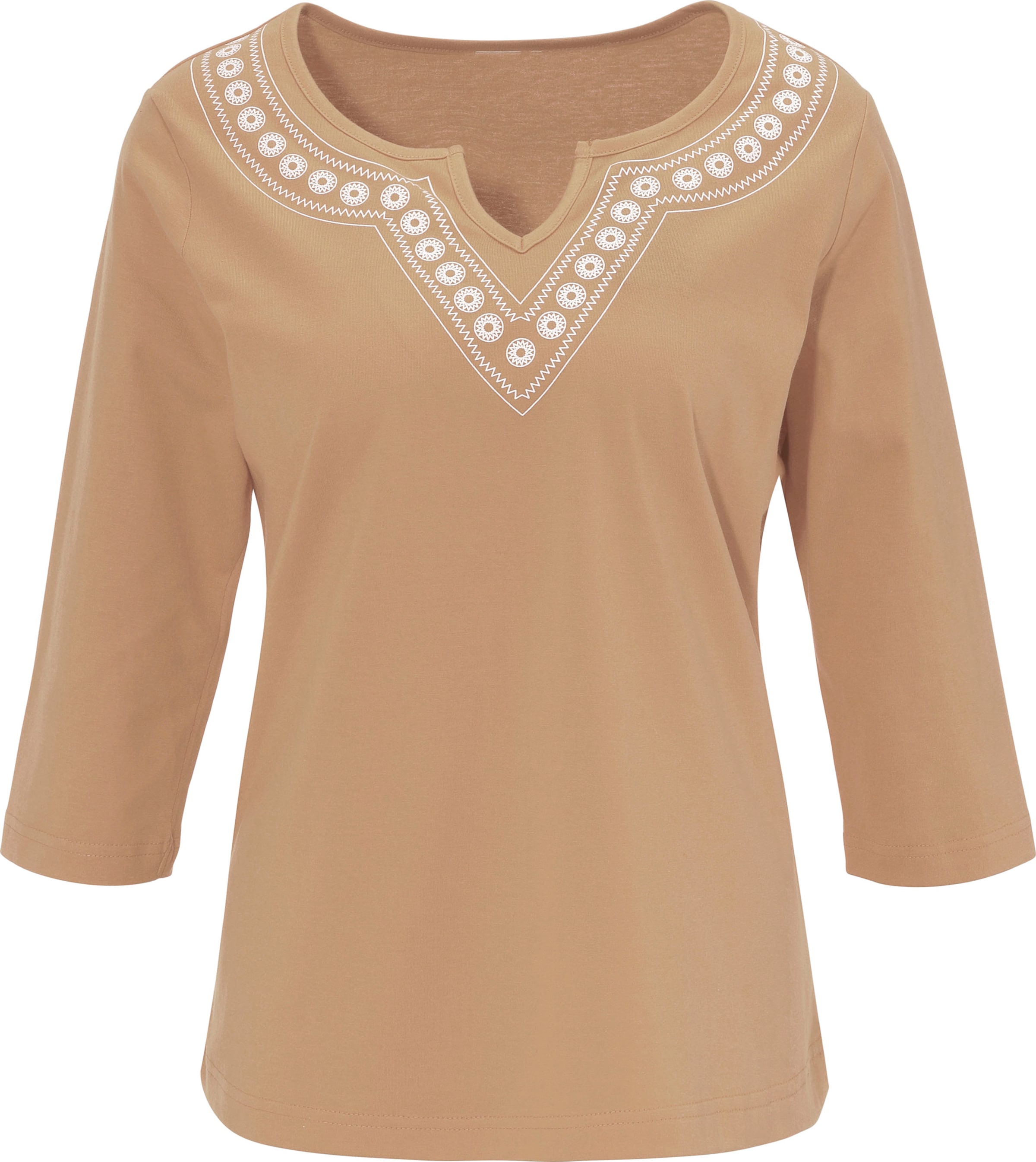 Classic Basics Shirt met 3/4 mouwen Shirt (1-delig)