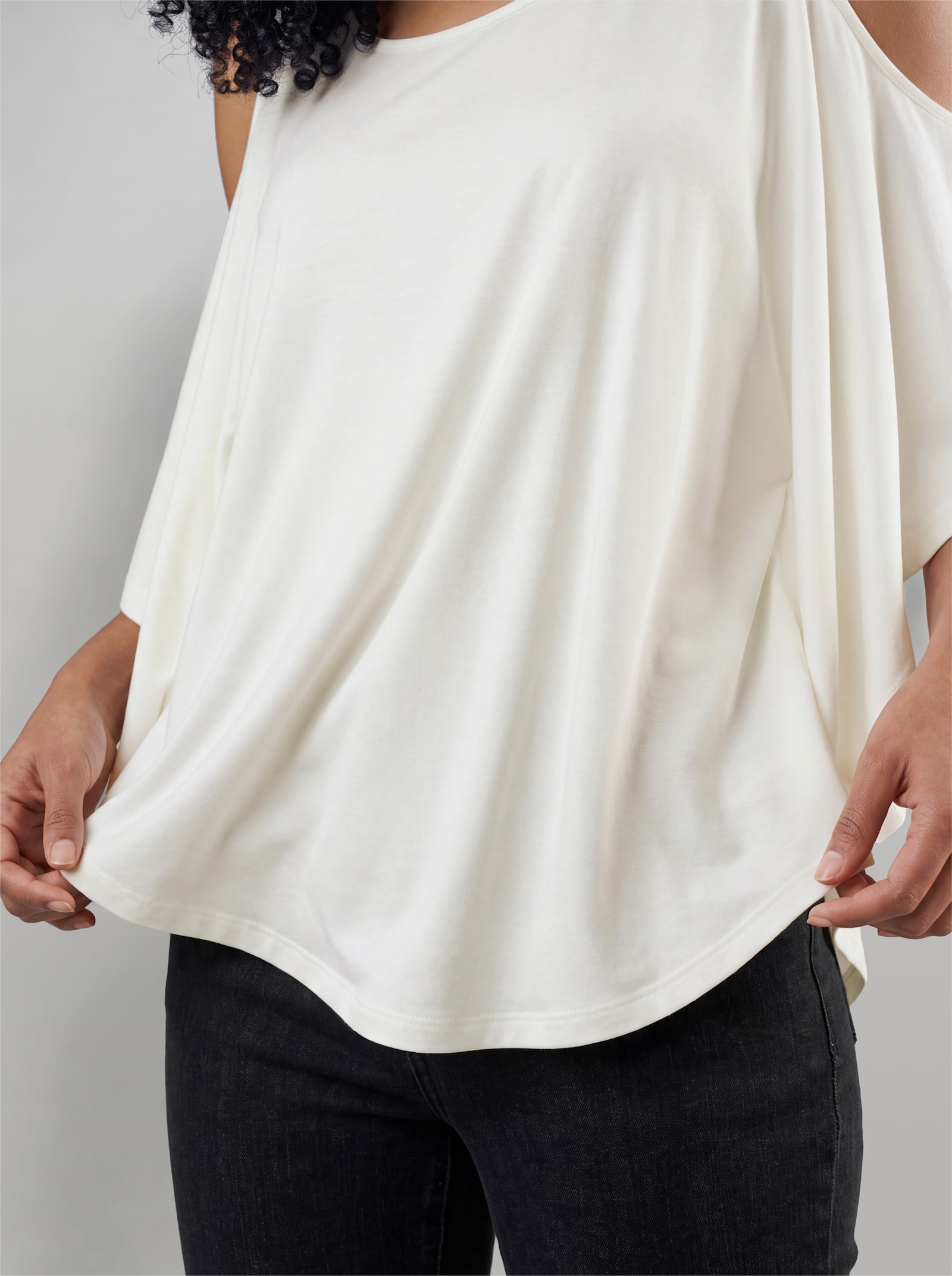heine Oversize-Shirt mit Cut-outs - ecru
