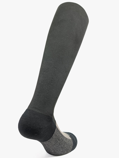 Kompressionsstrümpfe mit Baumwoll-Frottee - schwarz