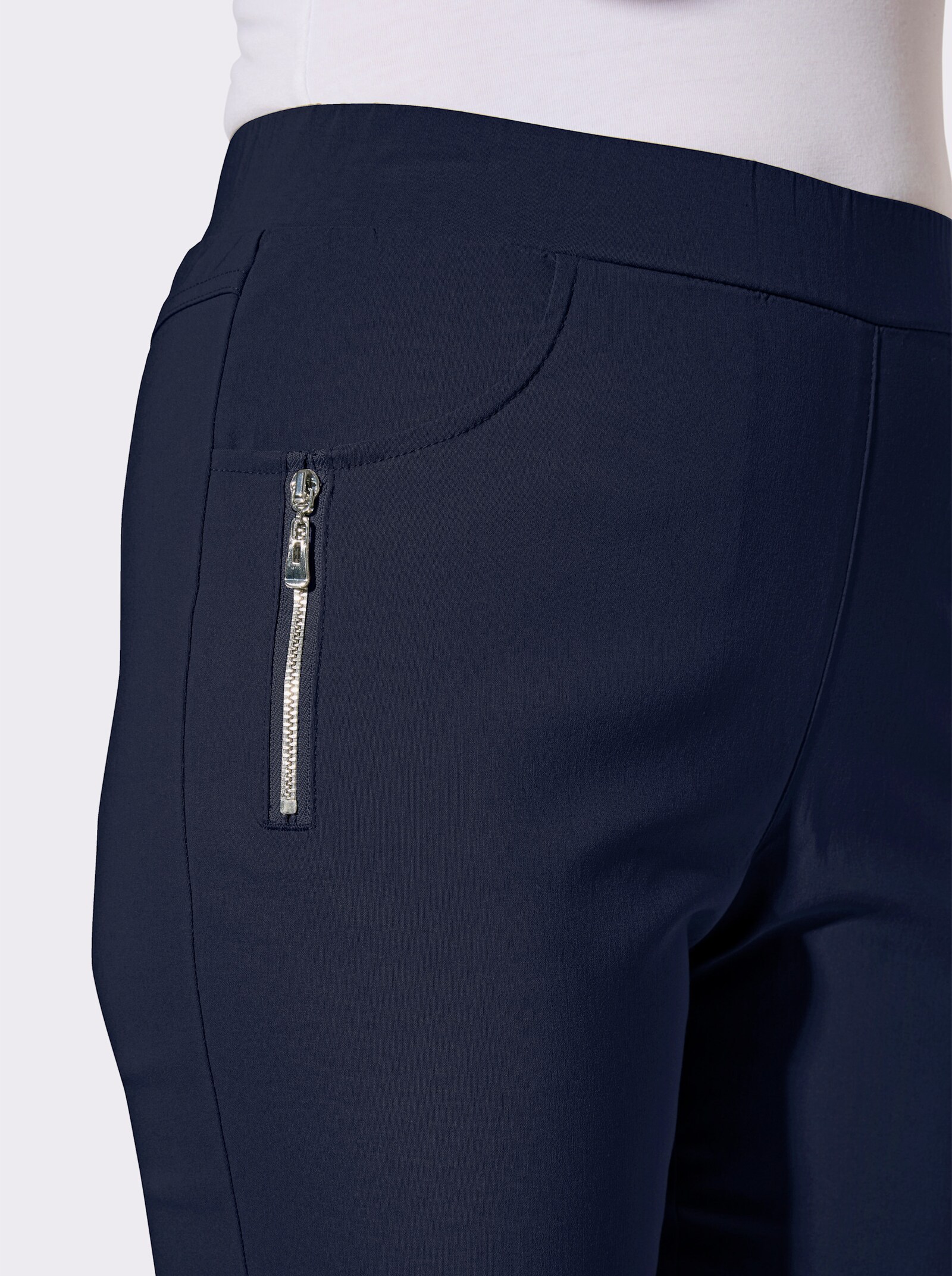 Stretch-Hose in Bengalin-Qualität - marine