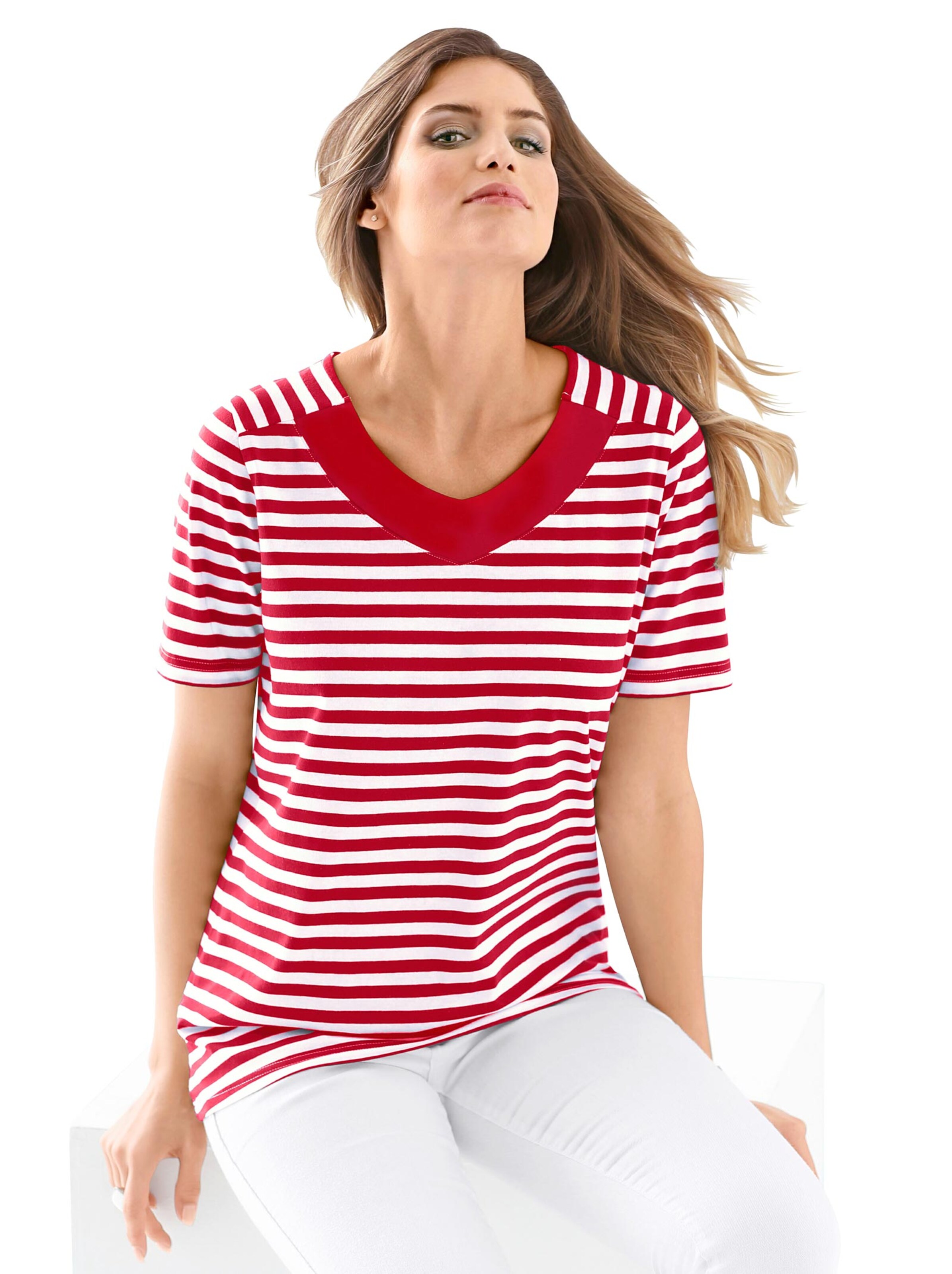 Shirt - rot-geringelt