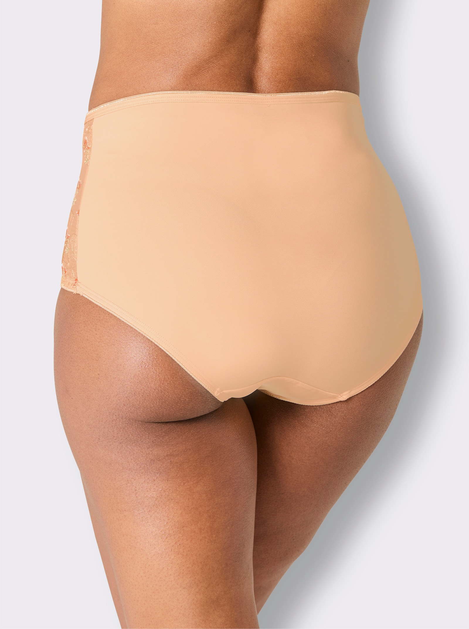 wäschepur Taillenslip mit elastischer Spitze - apricot