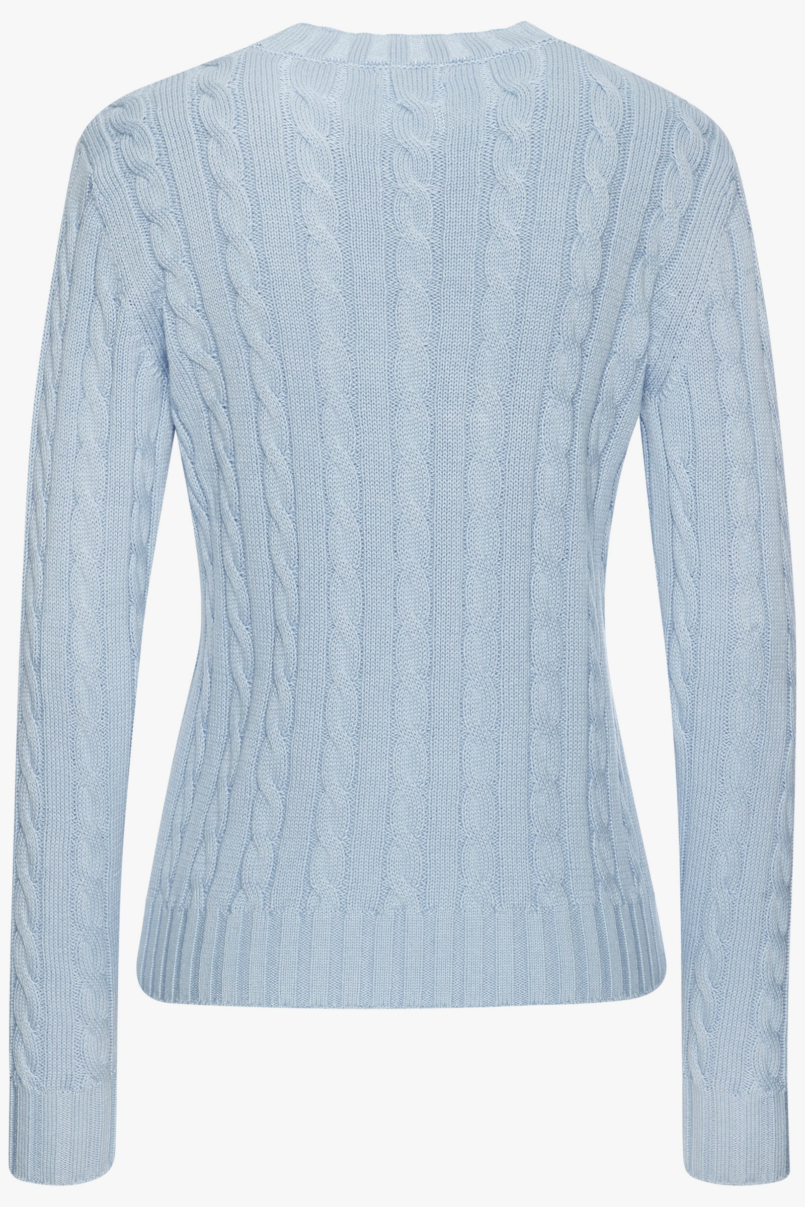 LASCANA Rundhalspullover - hellblau