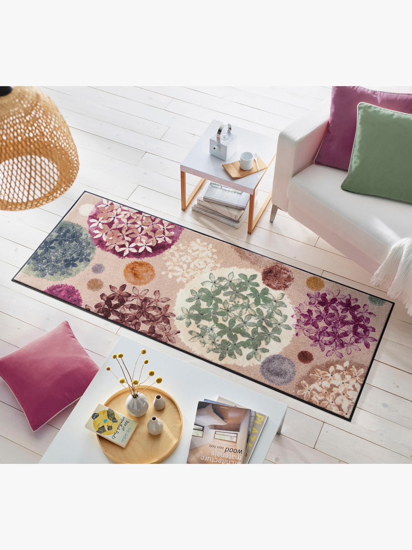 wash+dry by Kleen-Tex Fußmatte - beere-bedruckt