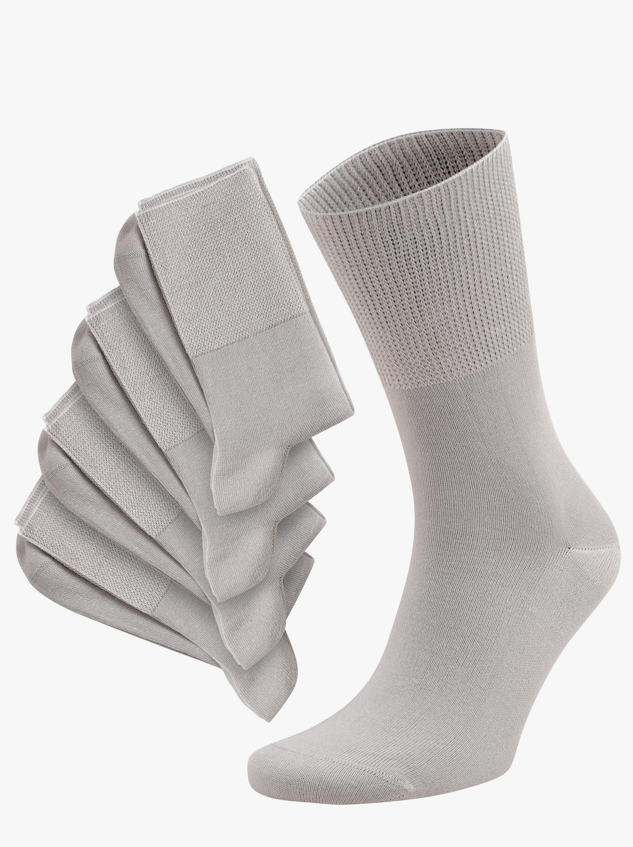 wäschepur Socken - grau-meliert