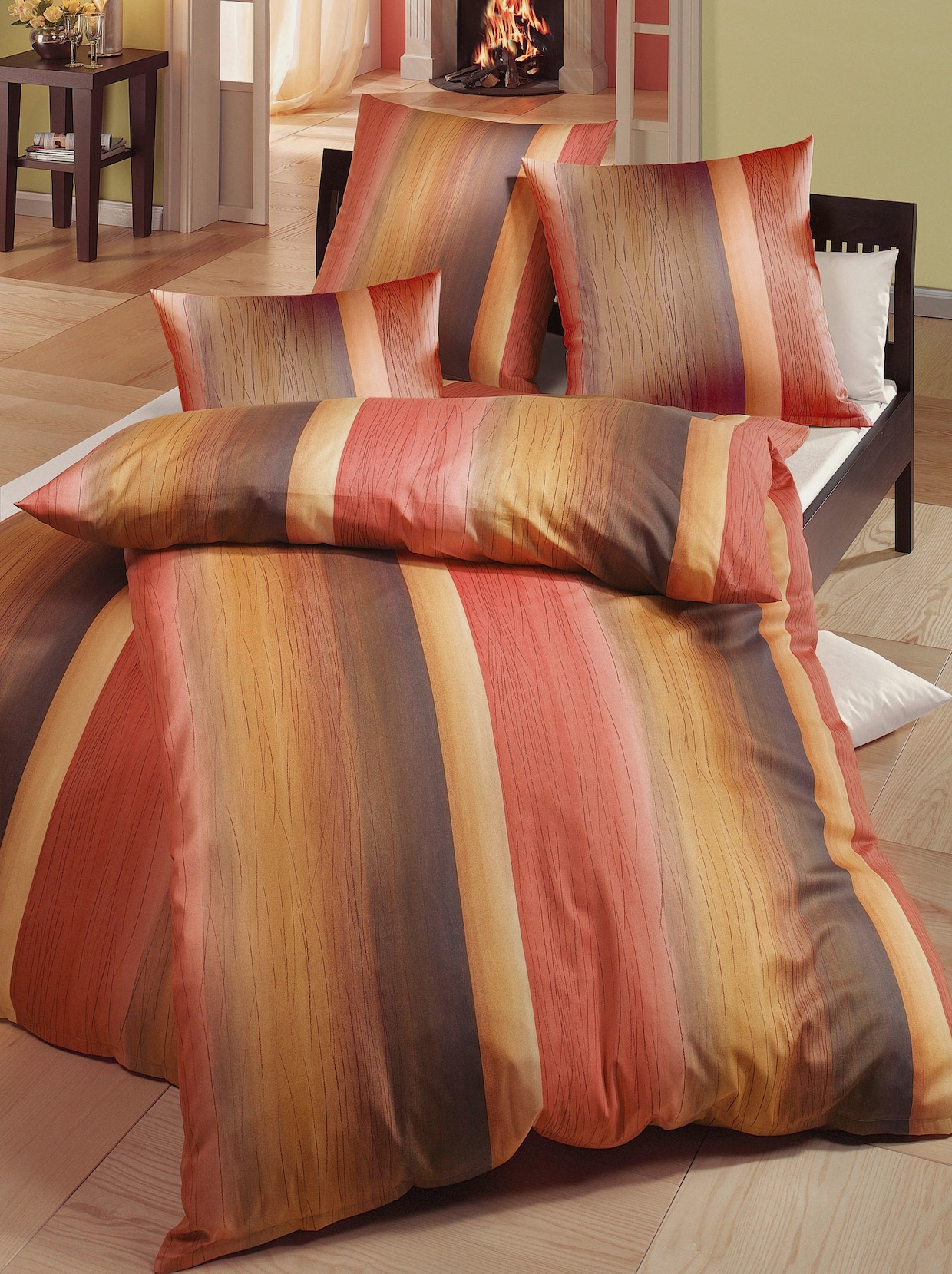 Janine Bedtextiel - roestrood