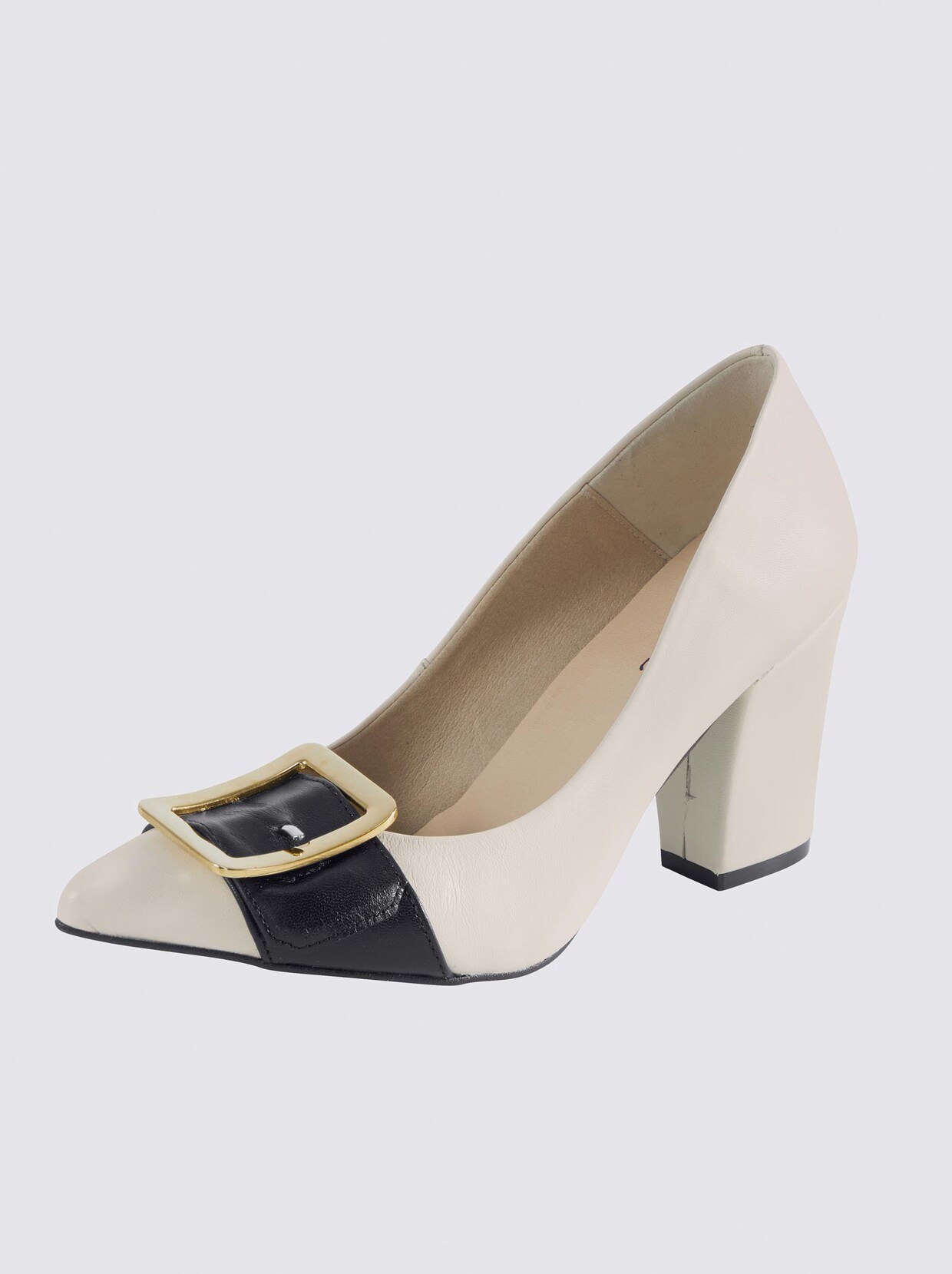 heine Pumps - ecru-schwarz